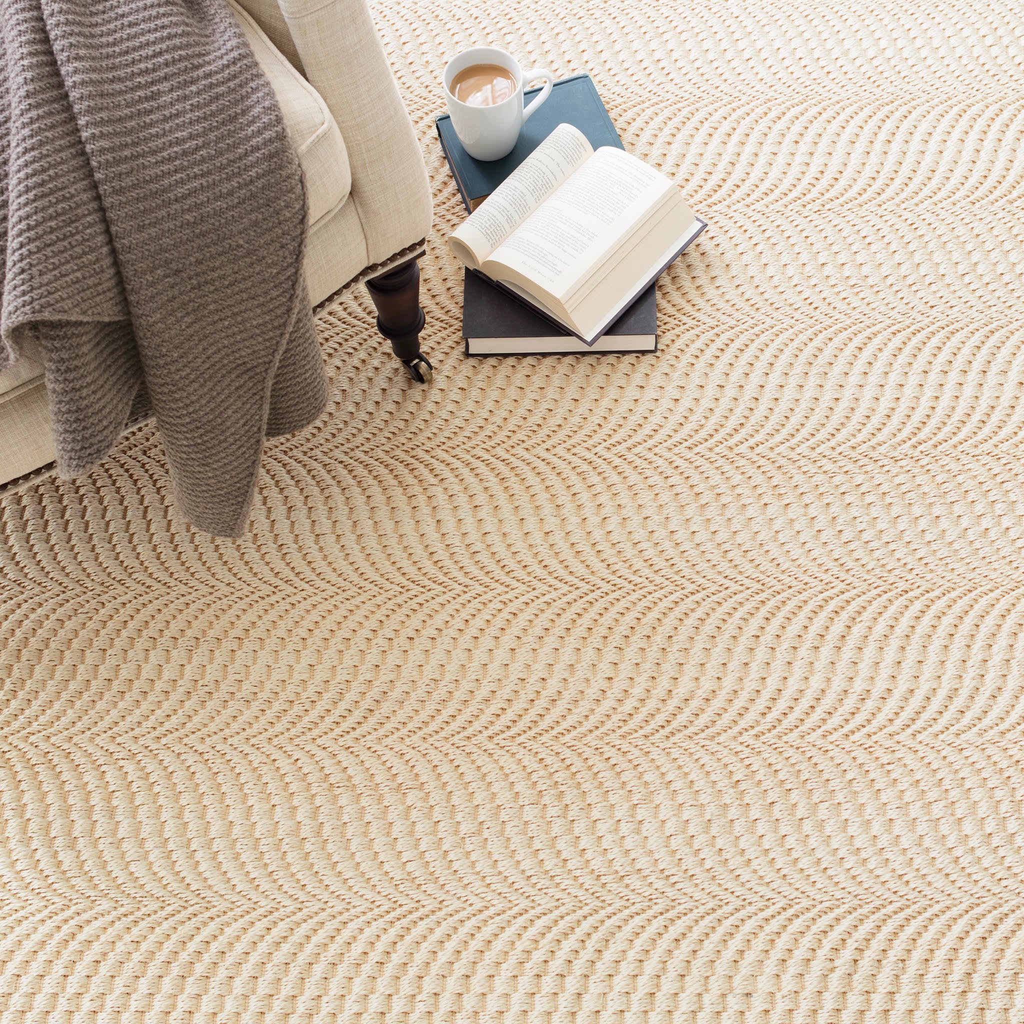 Wave Sand Woven Sisal Rug