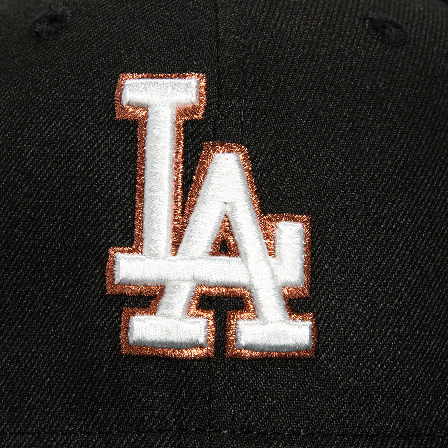 New Era 59Fifty Los Angeles Dodgers 1988 World Series Patch Hat - Black, Ivory, Metallic Copper