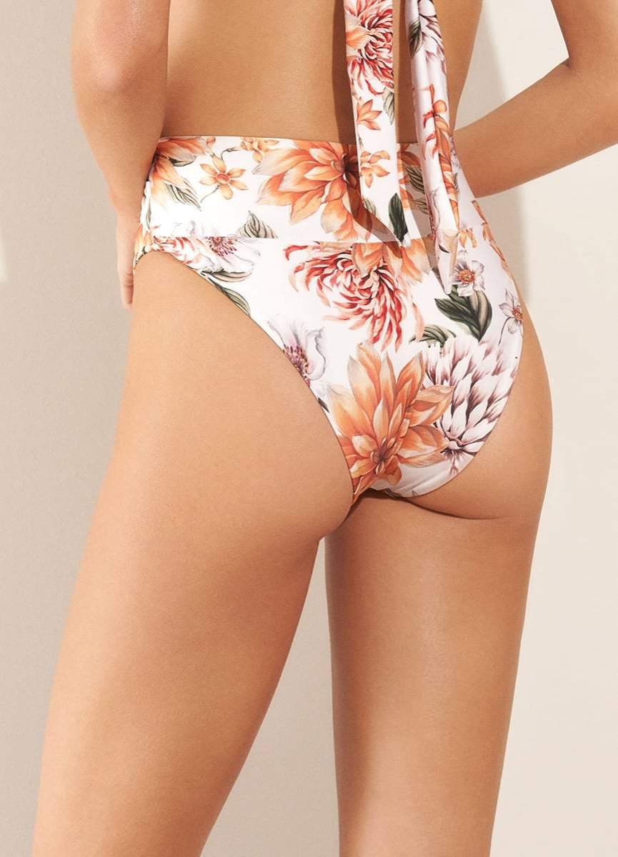 Maaji Cottage Garden Joile High Rise/High Leg Bikini Bottom