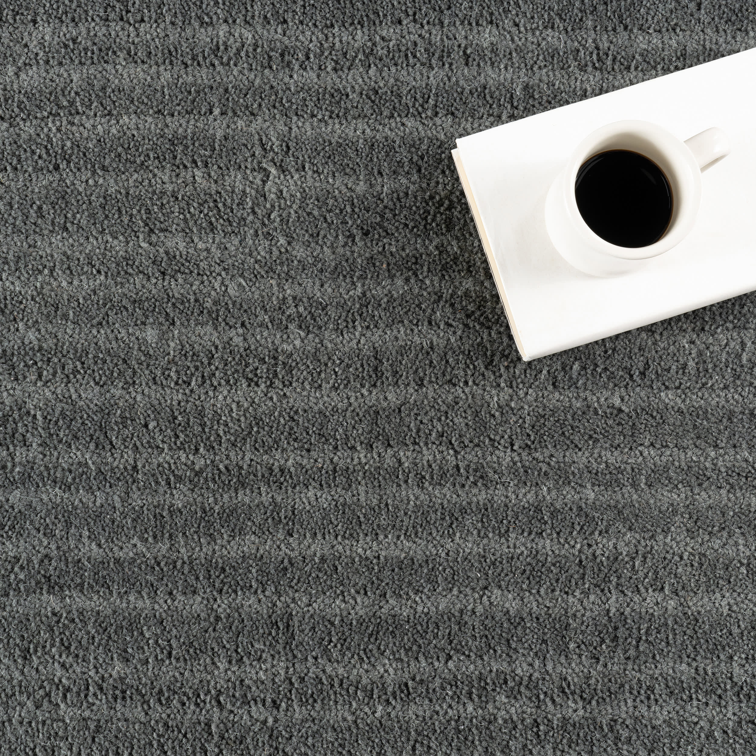 Southwest Striped Wool Rug | Charcoal