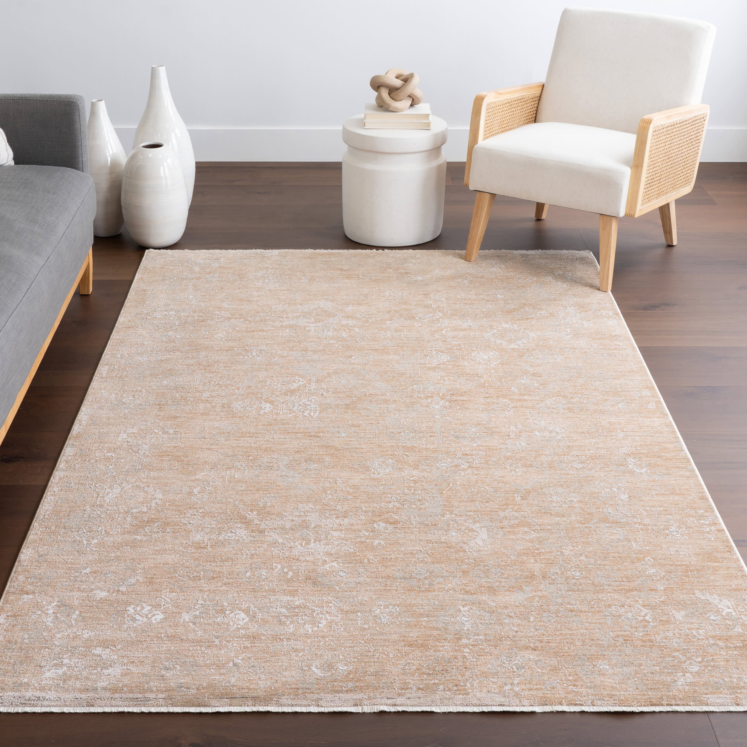 Kamiya Vintage Rug | Light Brown