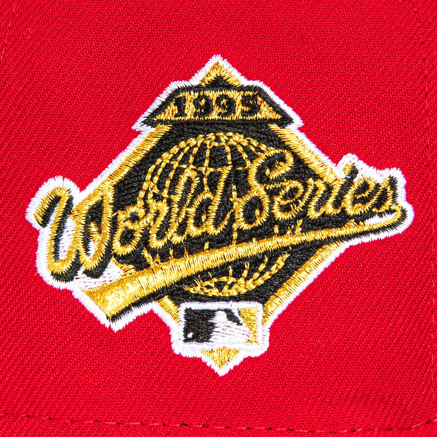 New Era 59Fifty Atlanta Braves 1995 World Series Patch Hat - Red, White