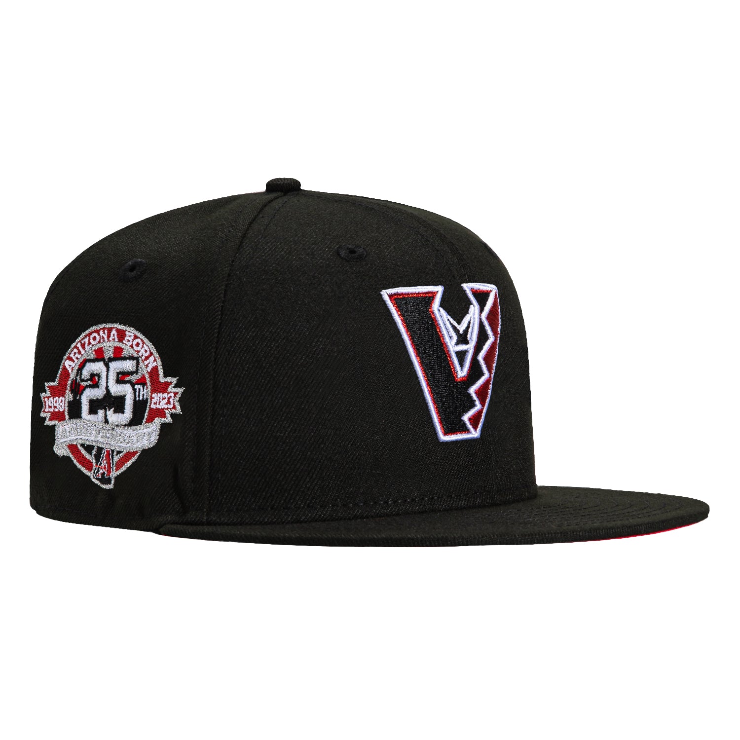 New Era 59Fifty Arizona Diamondbacks 25th Anniversary Patch Upside Down Hat - Black