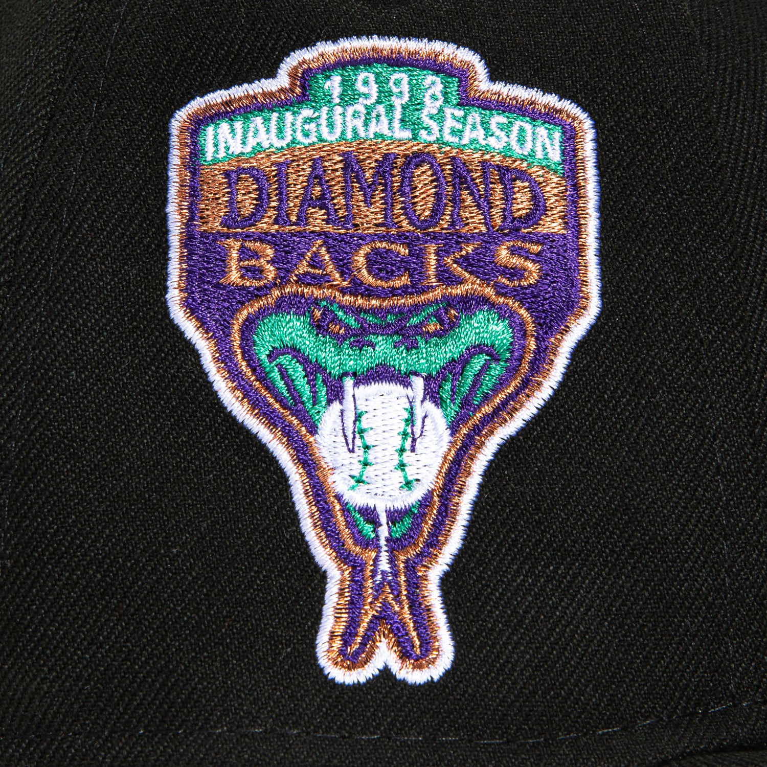 New Era 59Fifty Arizona Diamondbacks 1998 Inaugural Season Patch Hat - Black