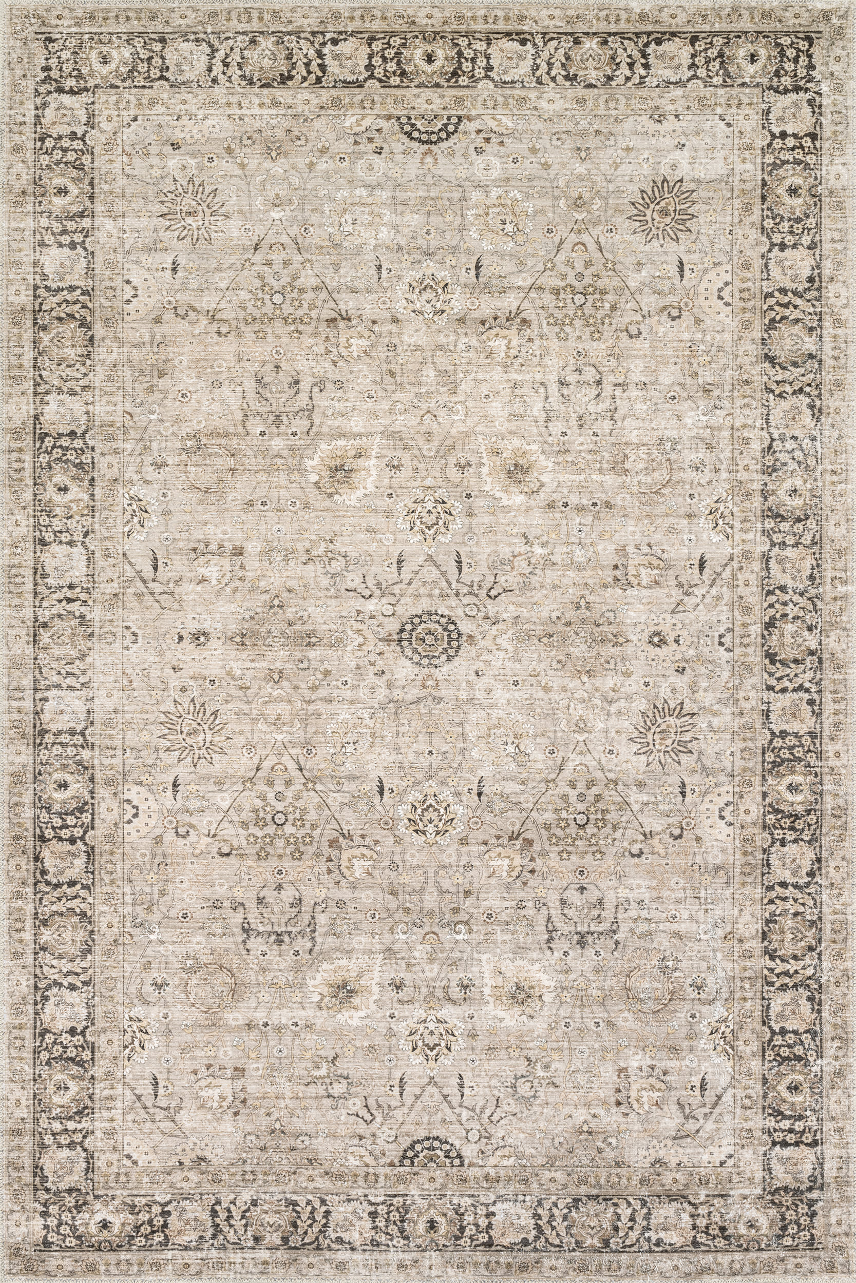 Bayberry Vintage Washable Rug | Sand