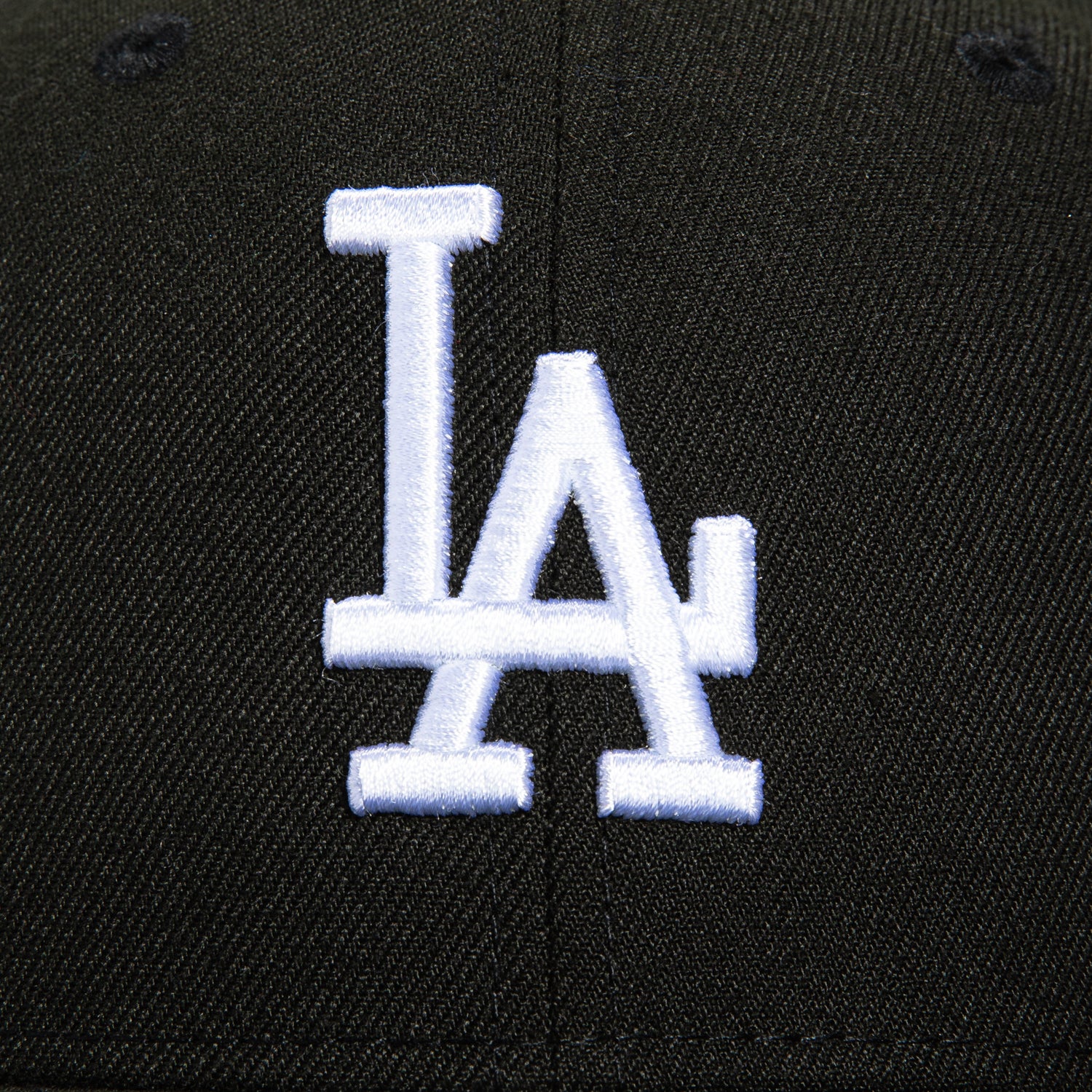 New Era 59Fifty Los Angeles Dodgers 100th Anniversary Patch Hat - Black, White