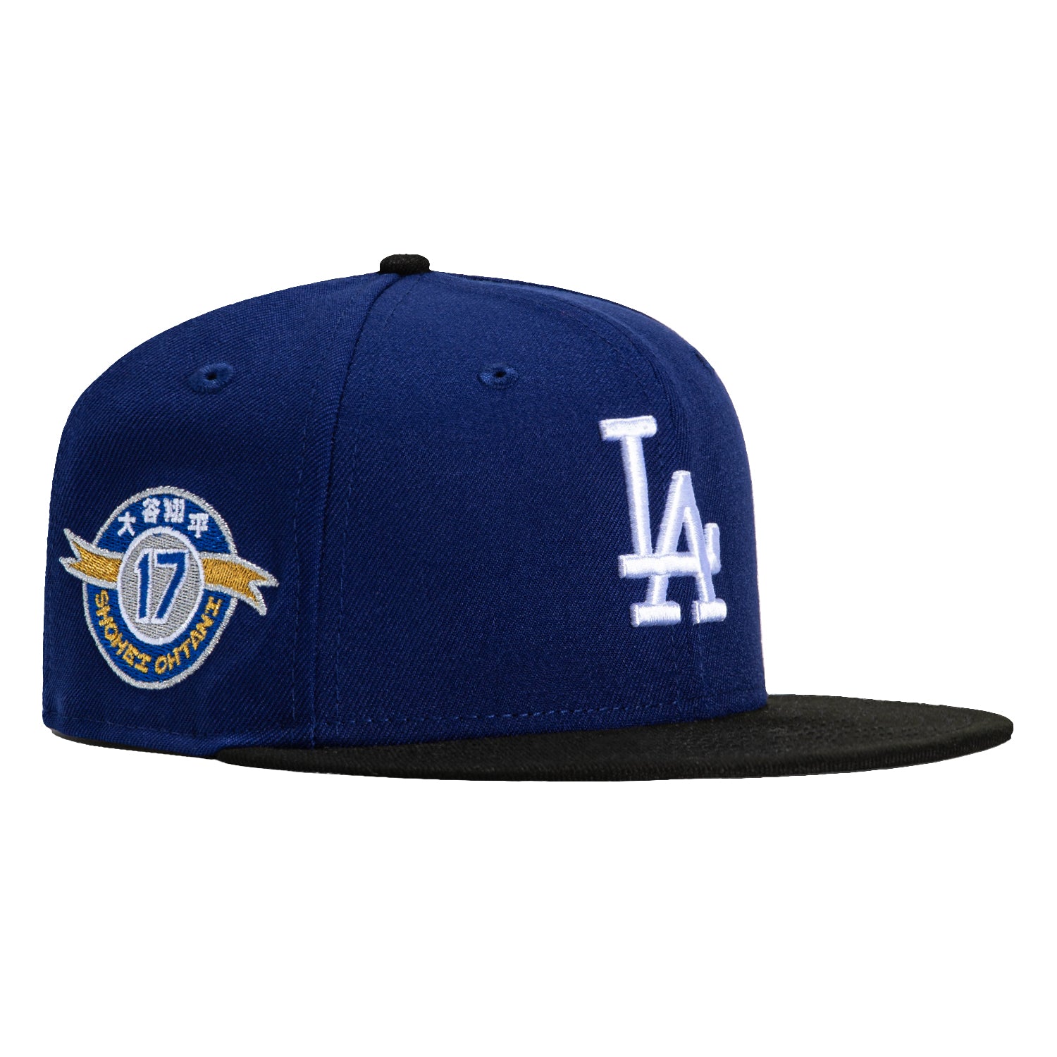 New Era 59Fifty Los Angeles Dodgers Shohei Ohtani 17 Patch Hat - Royal, Black