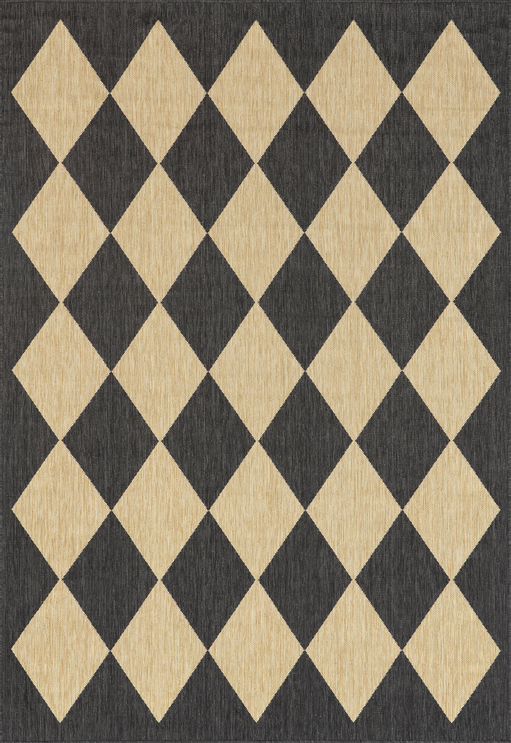 Adelaide Harlequin Indoor/Outdoor Rug | Dark Grey