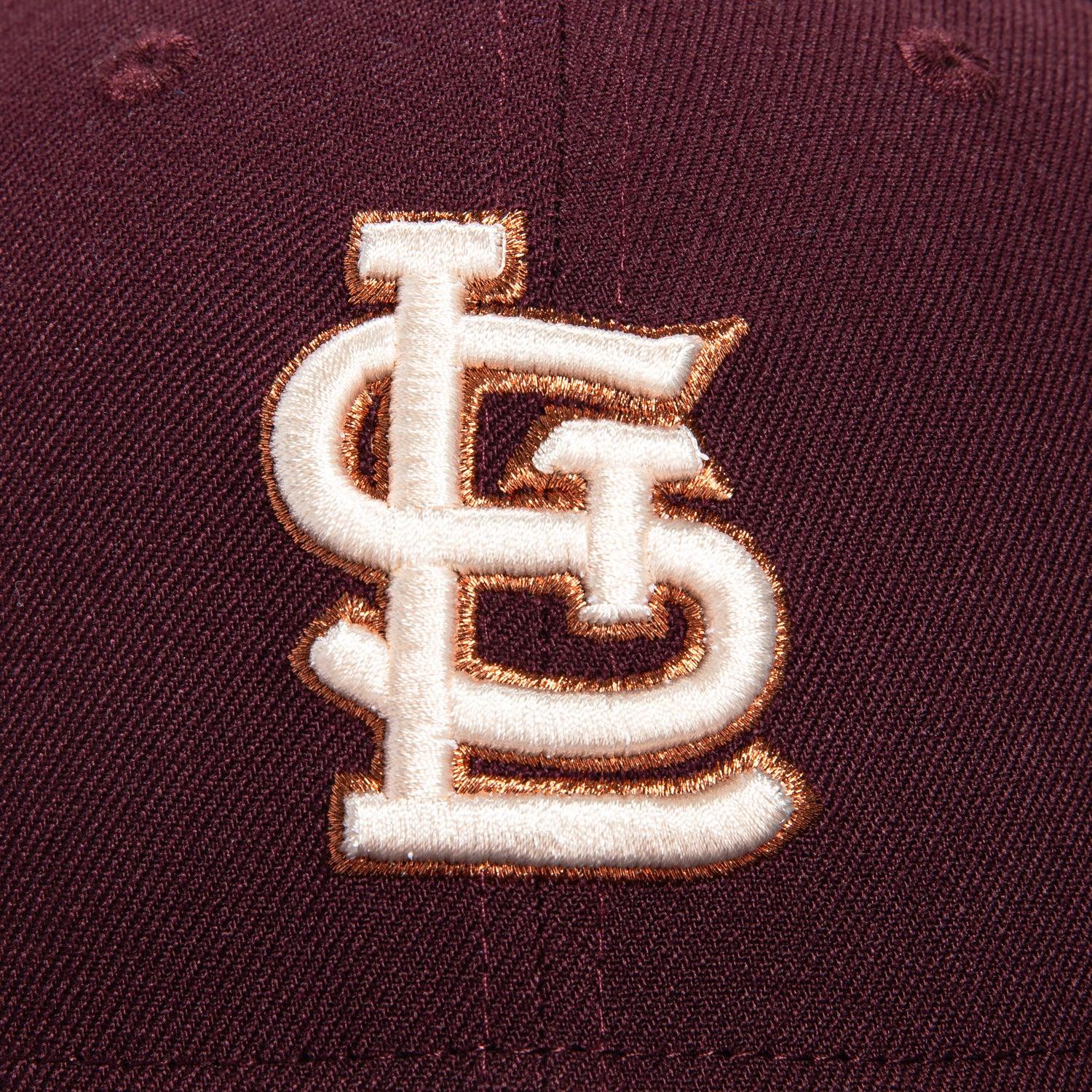 New Era 59Fifty Bordeaux St Louis Cardinals Final Season Patch Hat - Maroon