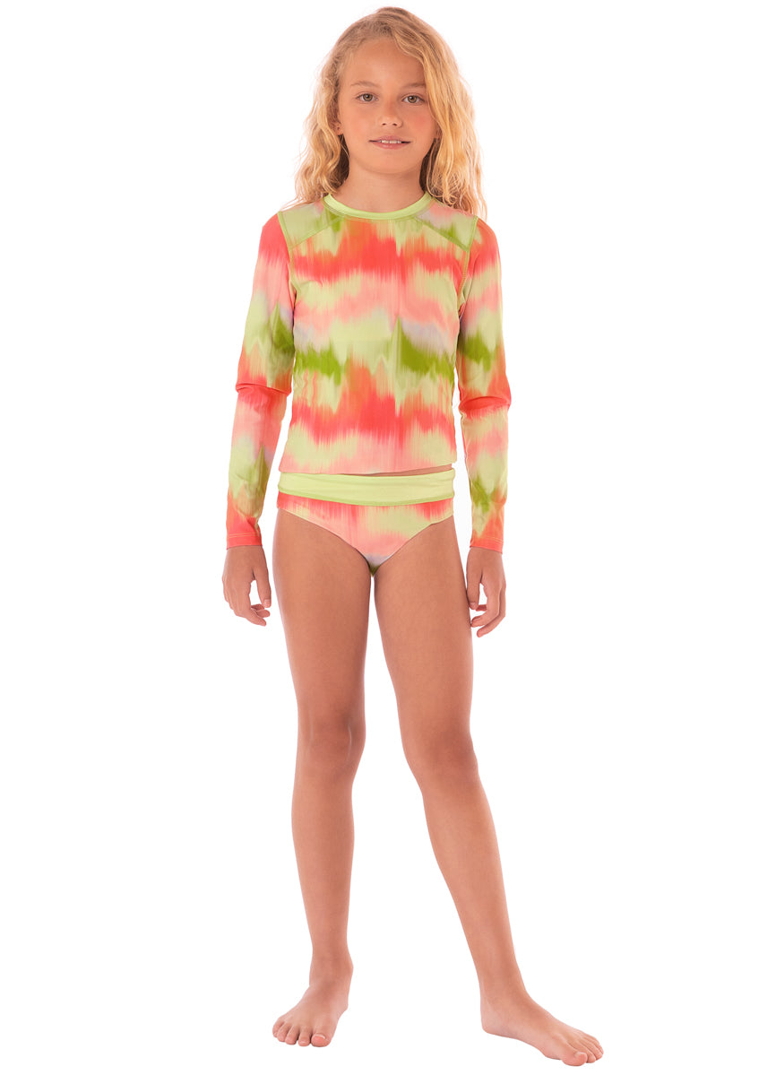 Maaji Lime Ombré Odyssey Rashguard Set Girls