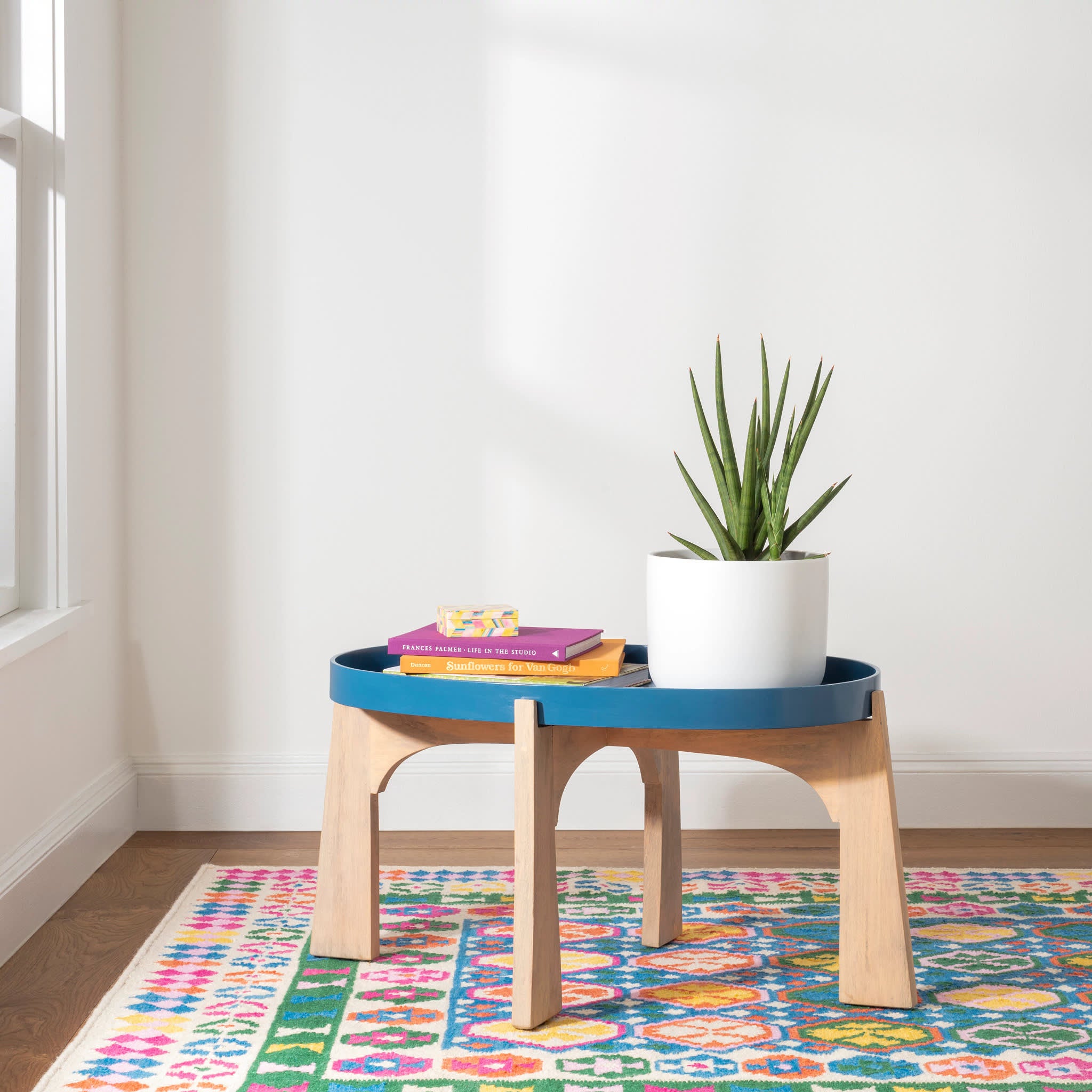 Rainbow Row Multi Handwoven Wool Rug