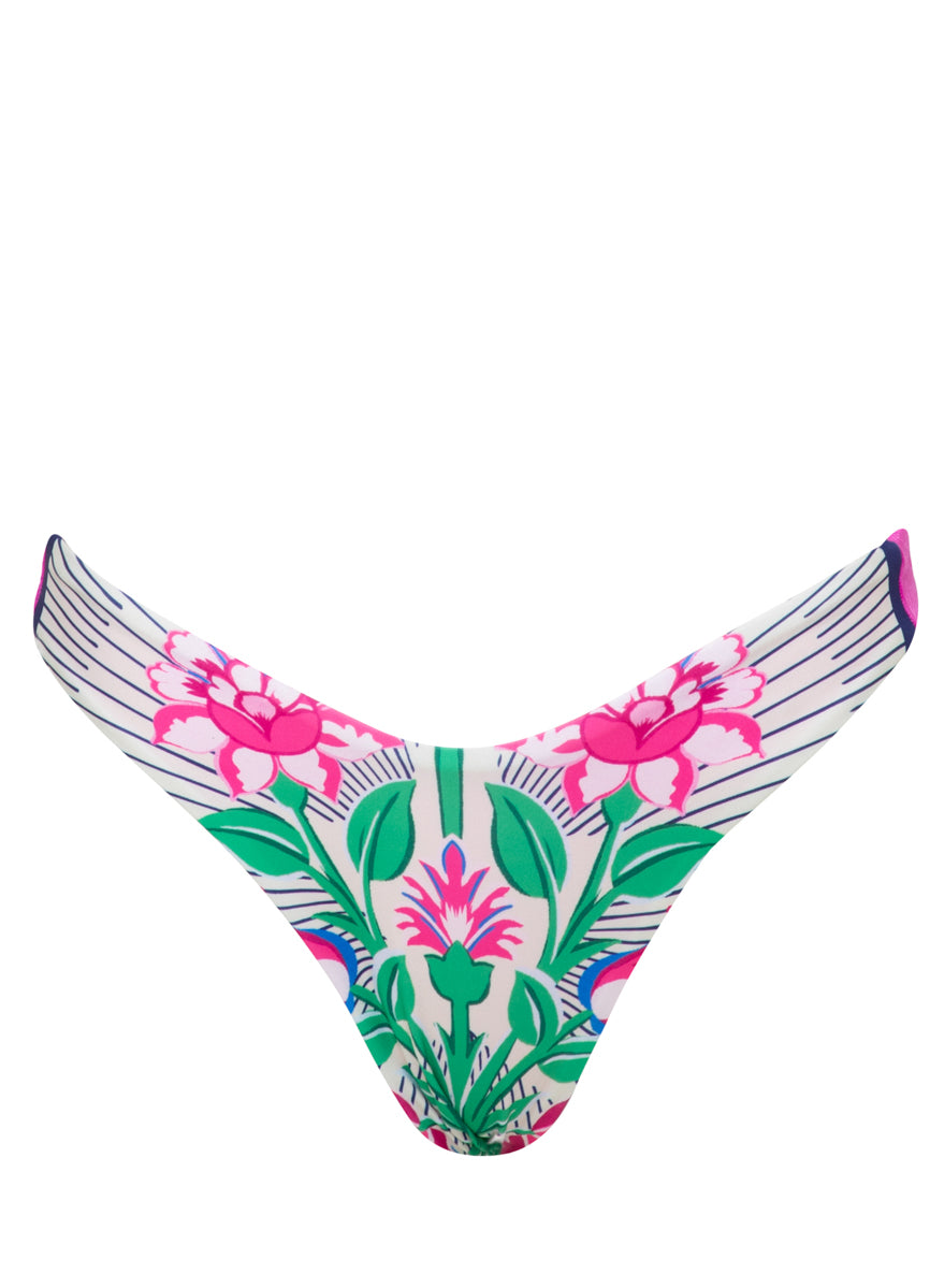 Maaji Cerise Bouquet Splendour Regular Rise Thin Side Bikini Bottom