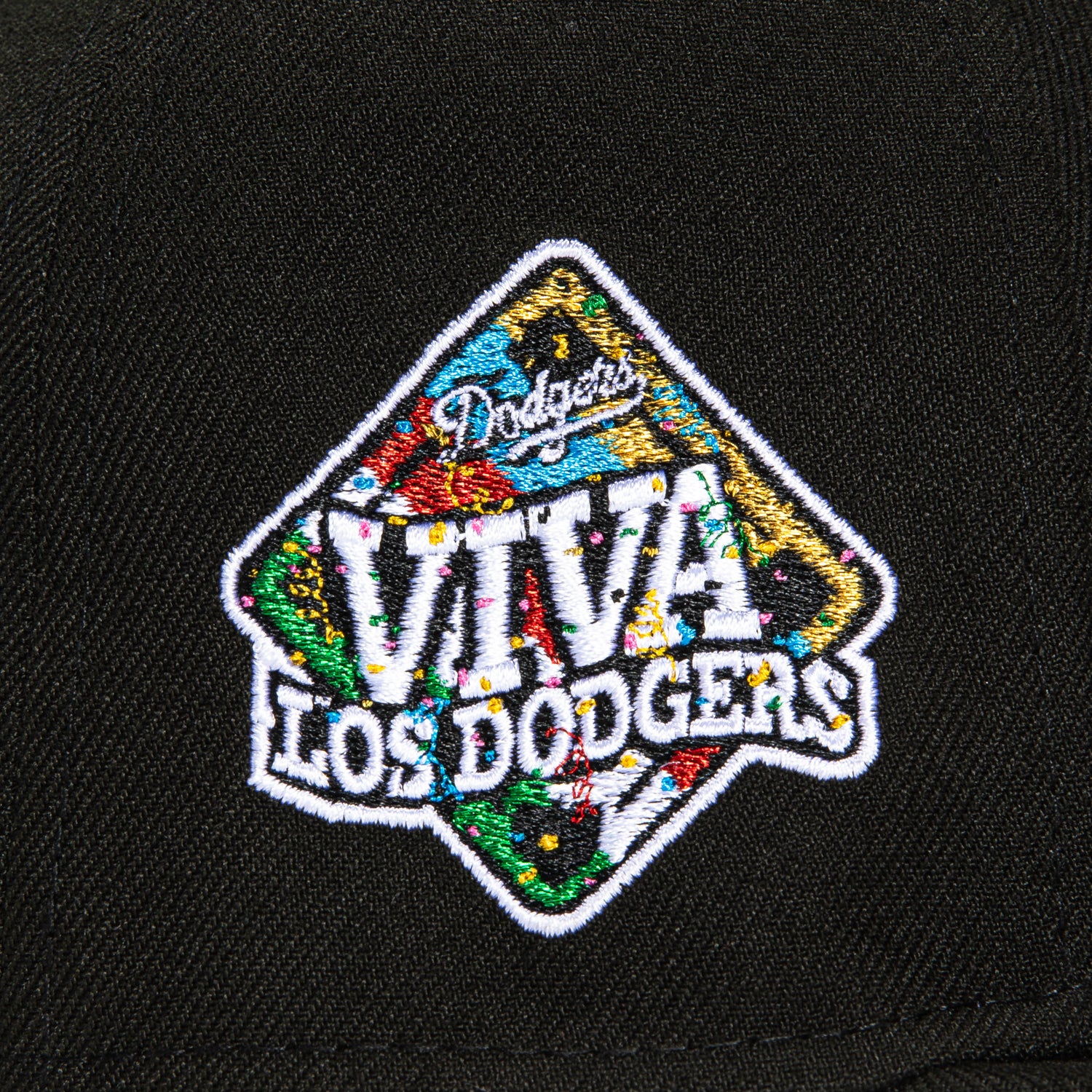 New Era 59Fifty Los Angeles Dodgers Viva Los Dodgers Patch Hat - Black, Green, Red