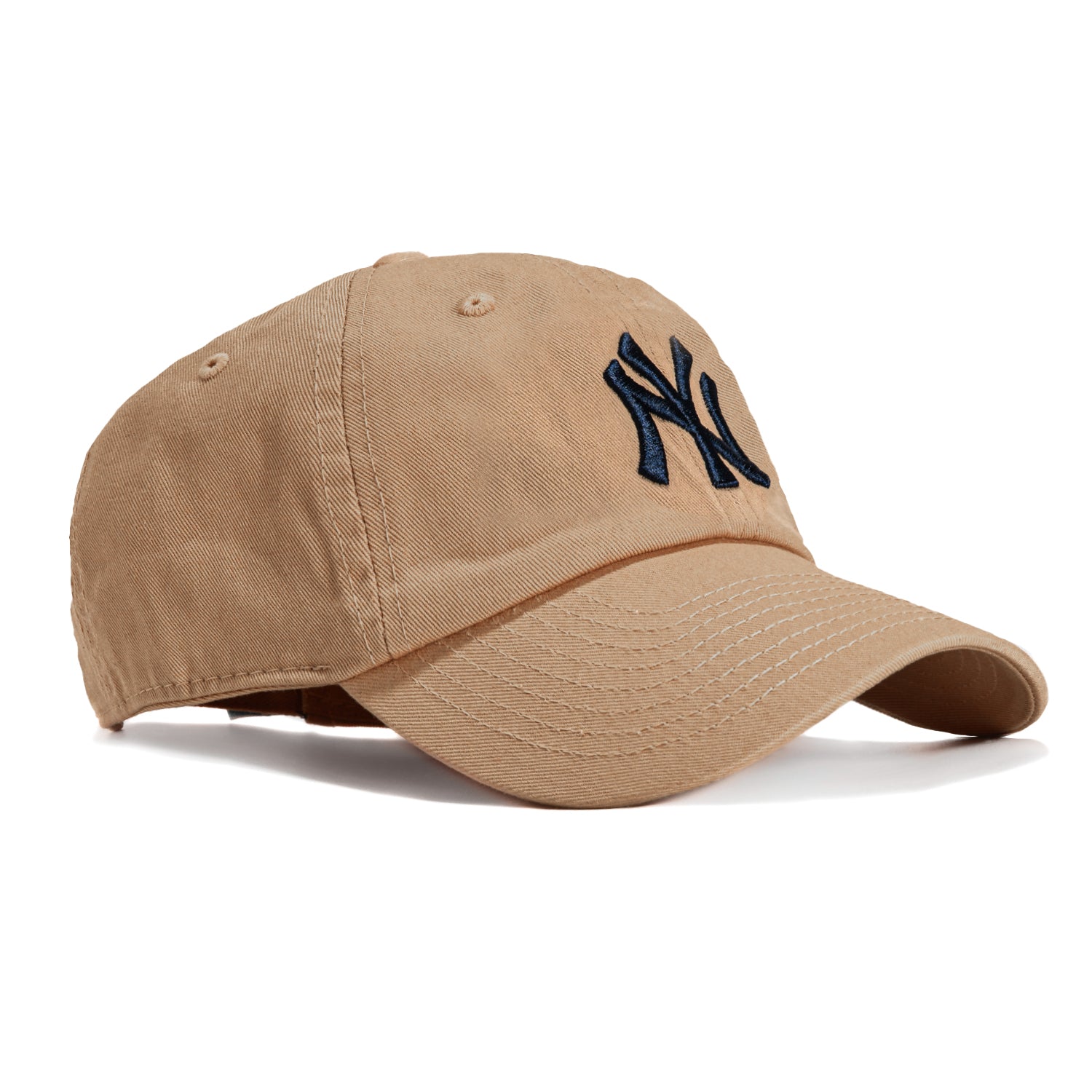 47 Brand New York Yankees Cleanup Adjustable Hat - Khaki, Navy