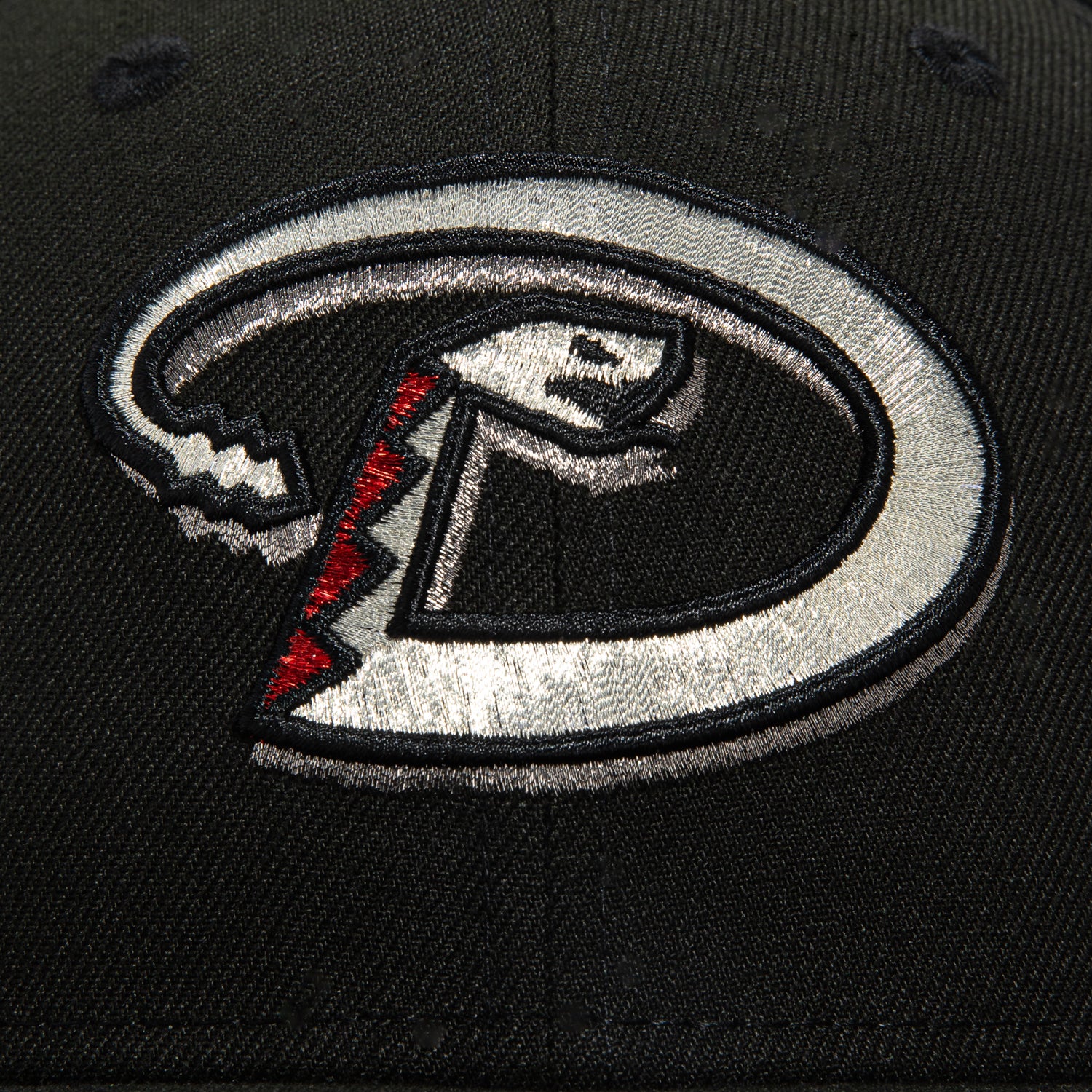 New Era 59Fifty Arizona Diamondbacks Inaugural Patch D Hat - Black, Metallic Silver, Red