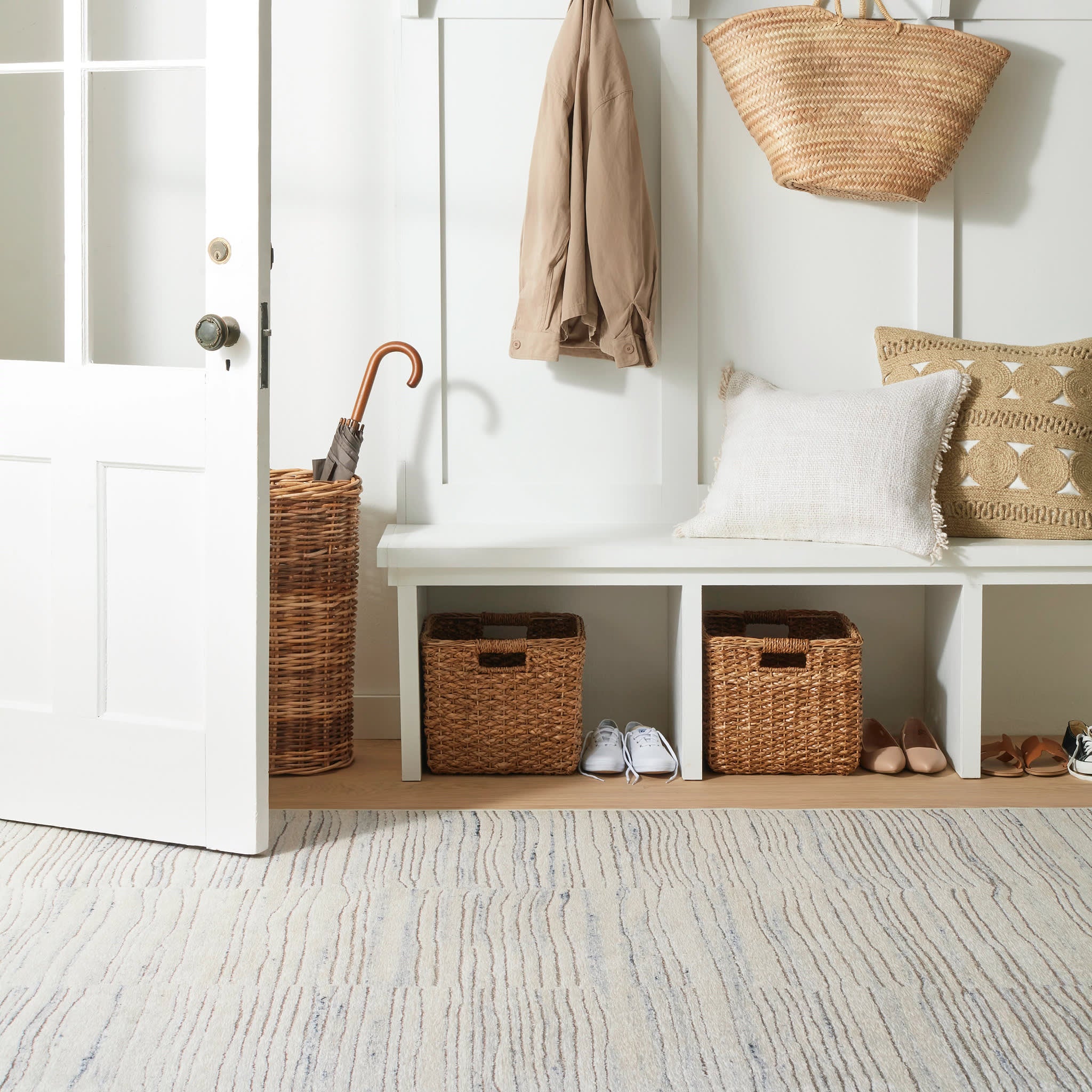 Avery Oatmeal Machine Washable Rug