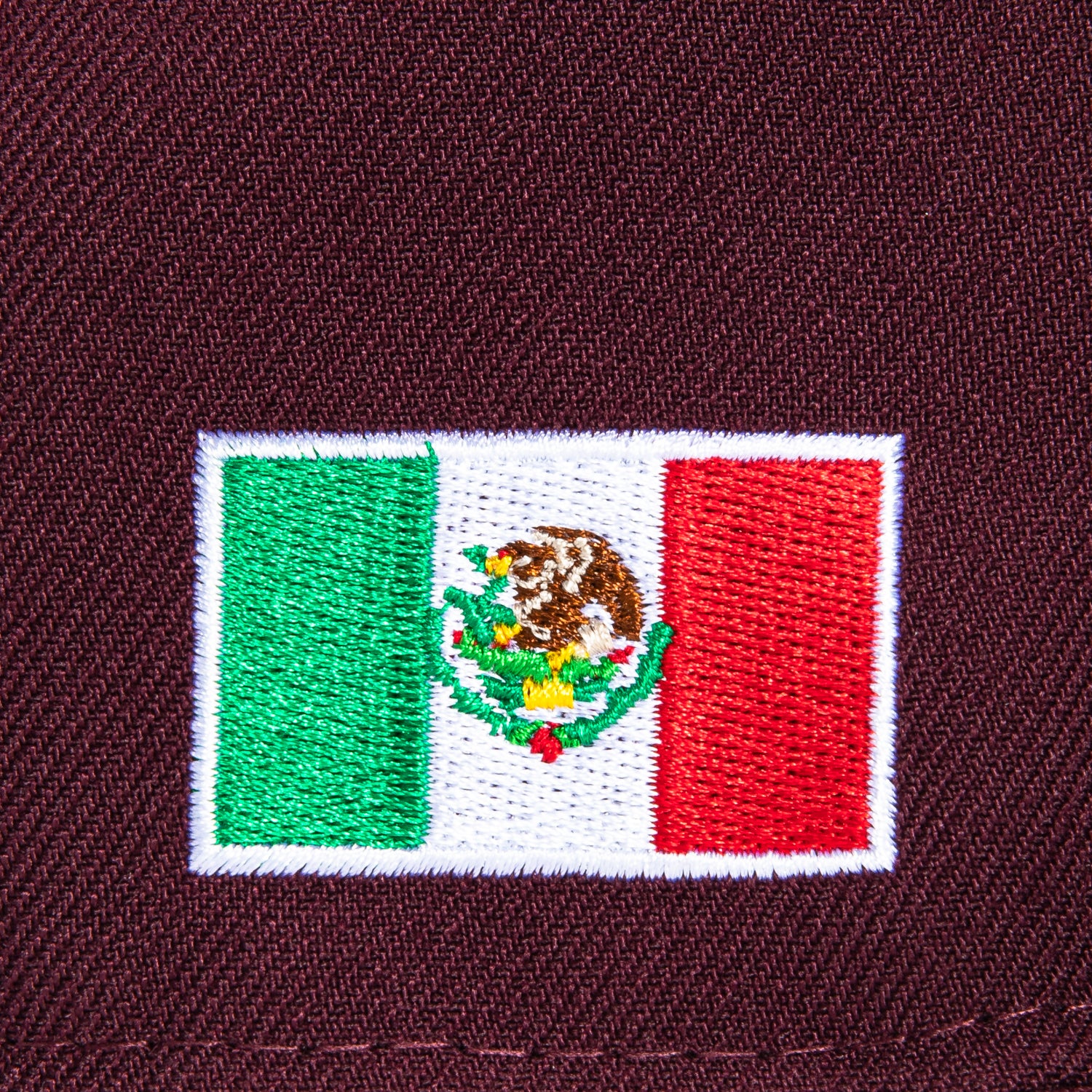 New Era 59Ffity Arizona Diamondbacks Mexico Flag Patch Hat - Maroon, Black, White