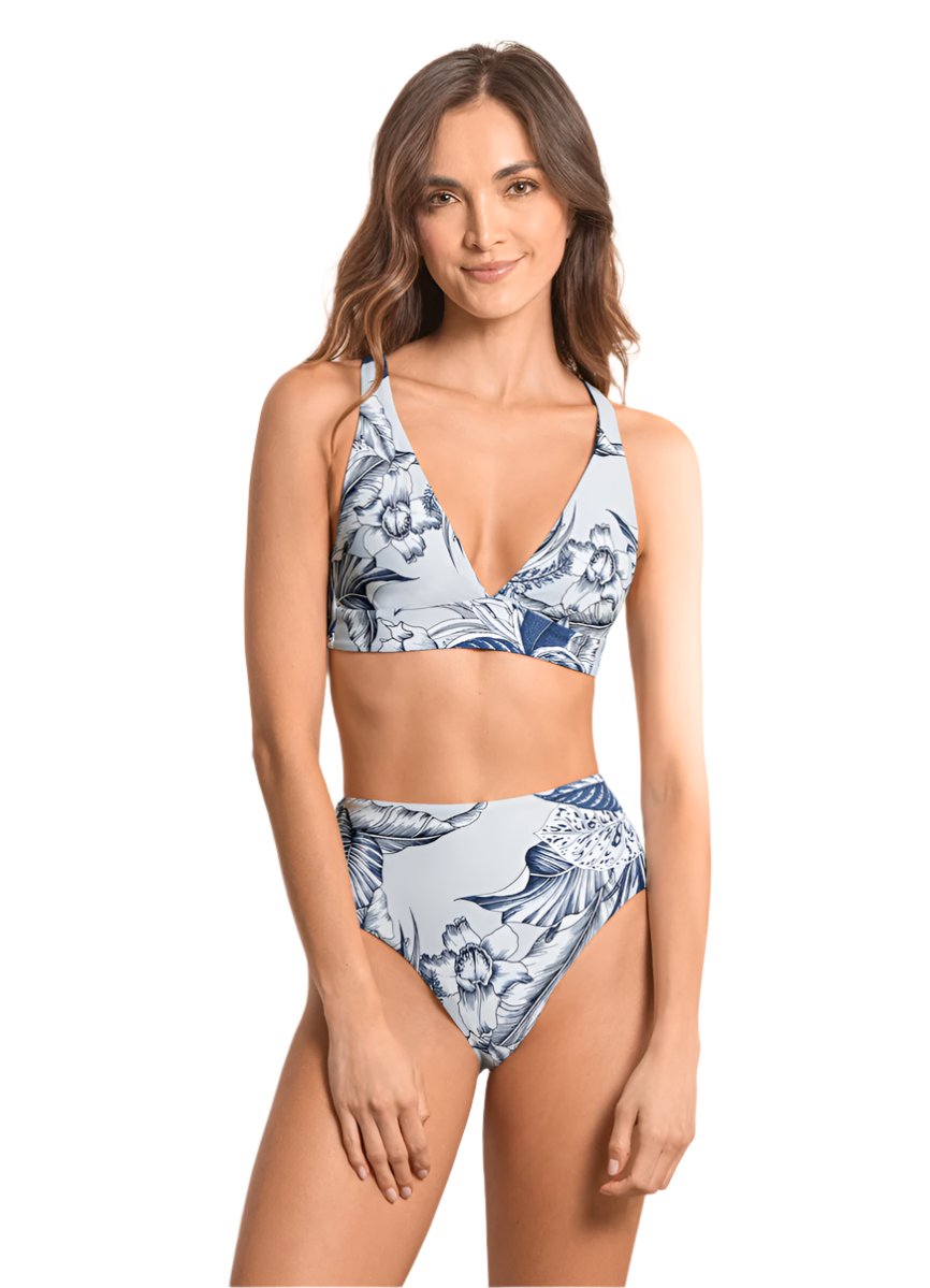 Maaji Calla Lily Enchant Fixed Halter Bikini Top