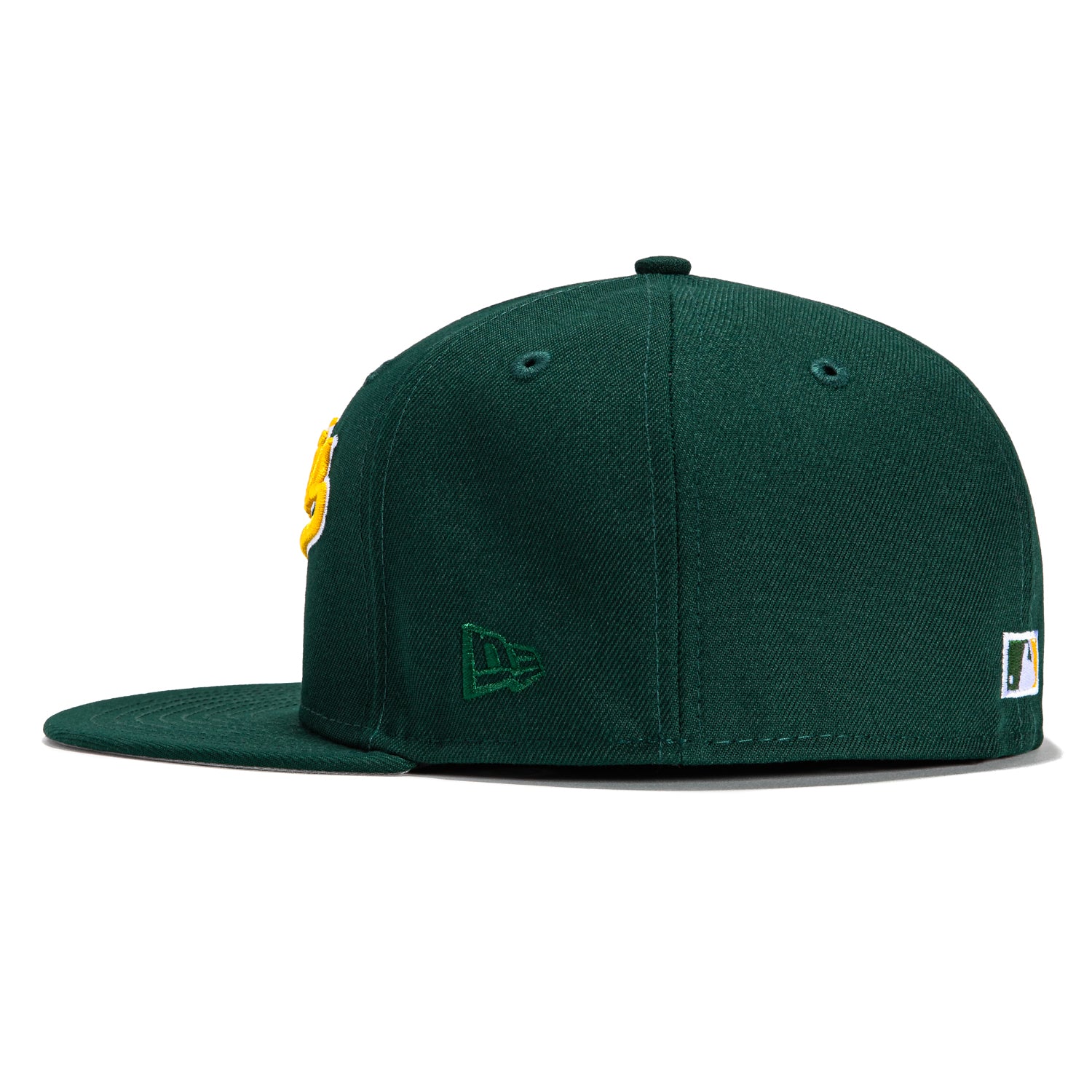 New Era 59Fifty Oakland Athletics Logo Patch Jersey Hat - Green, Gold