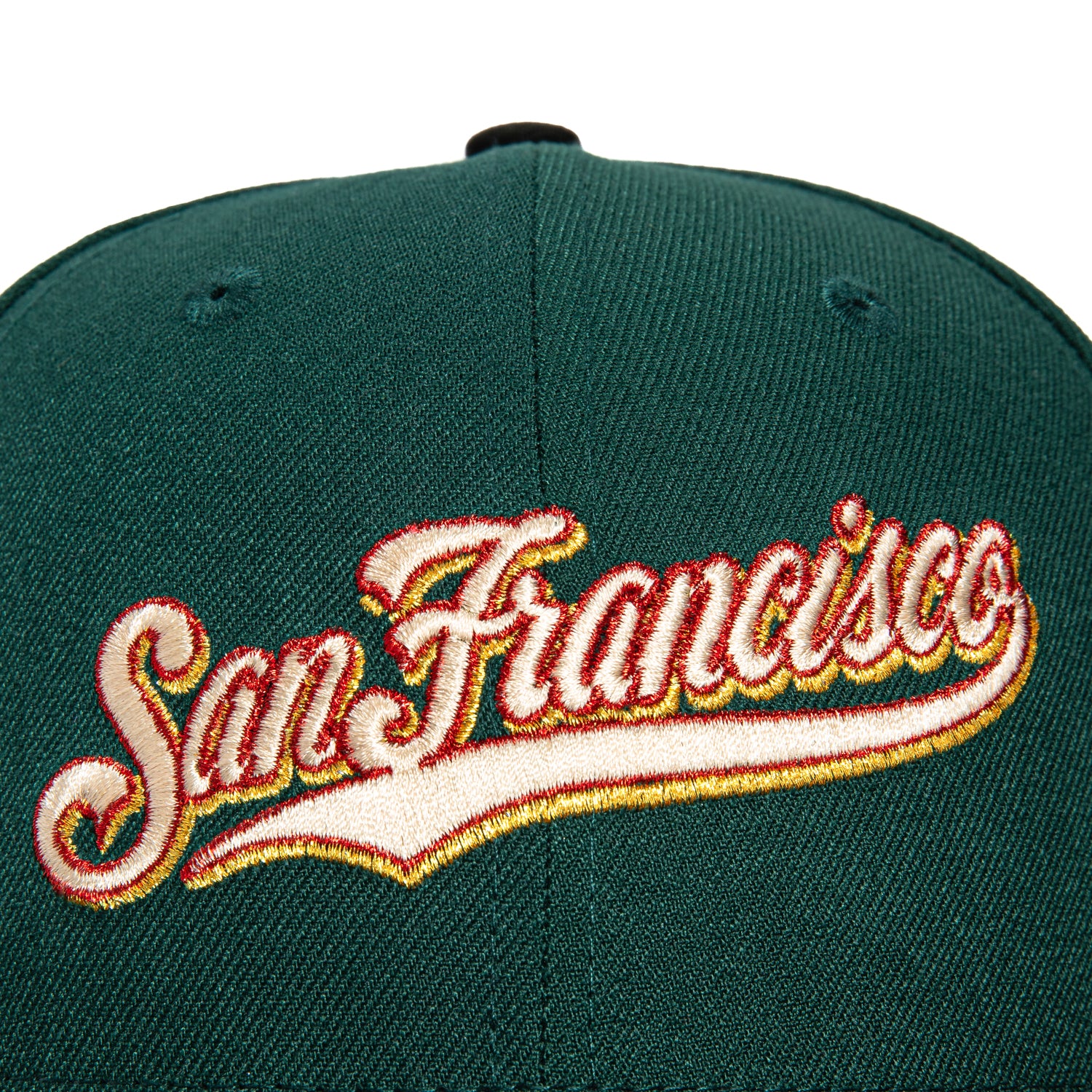 New Era 59Fifty Winter Forest San Francisco Giants 2007 All Star Game Patch Script Hat - Green, Black