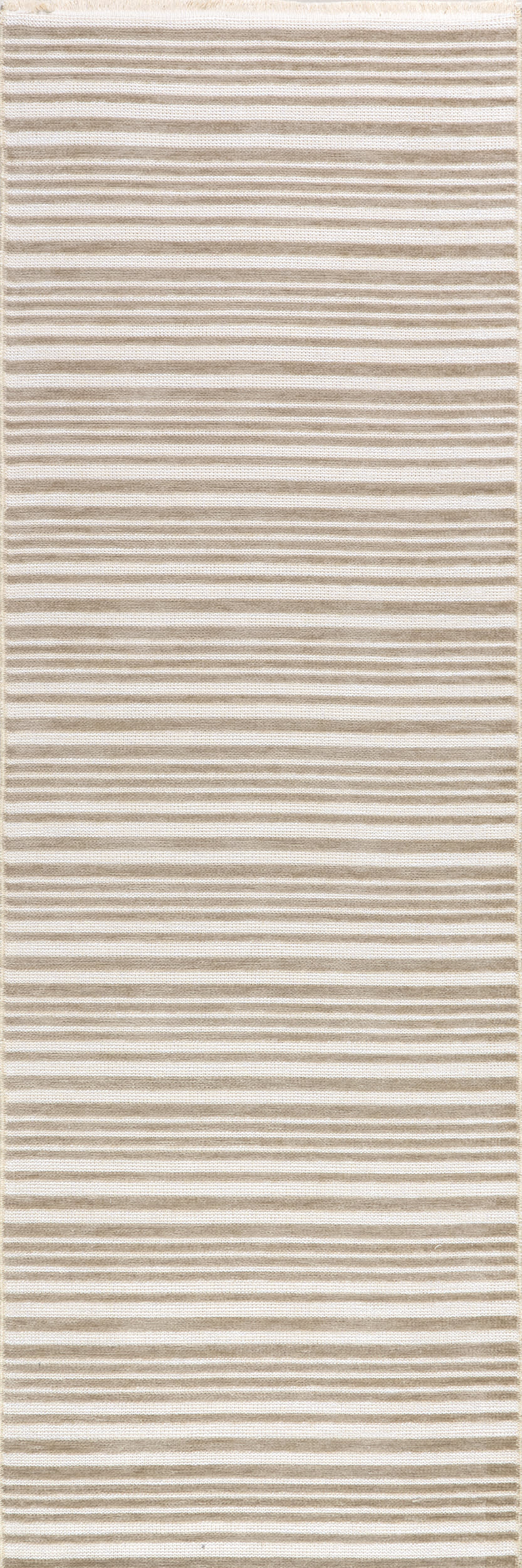 Melany Striped Reversible Washable Rug | Taupe