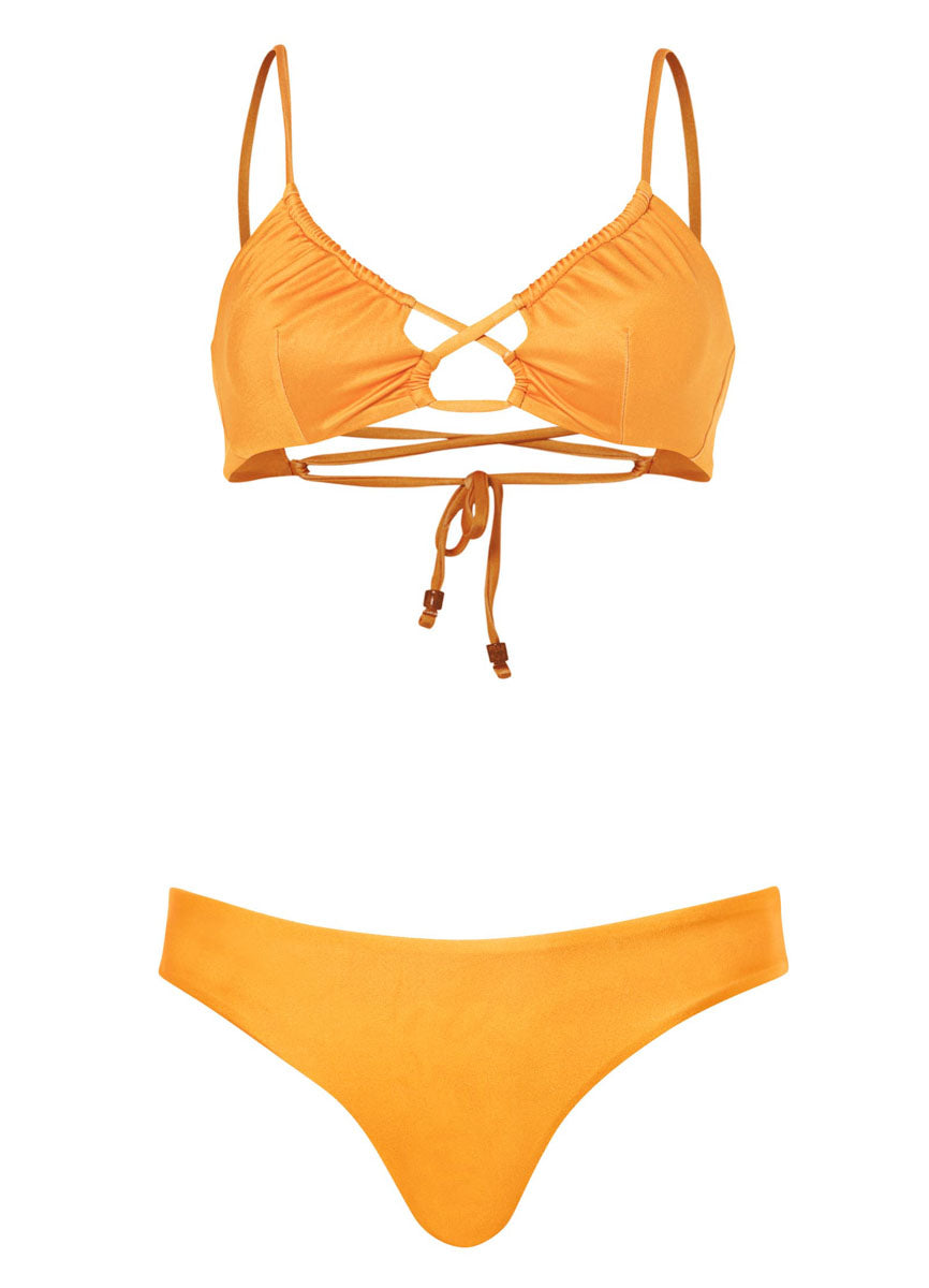 Maaji Tangerine Kelly Loop Front Triangle Bikini Top