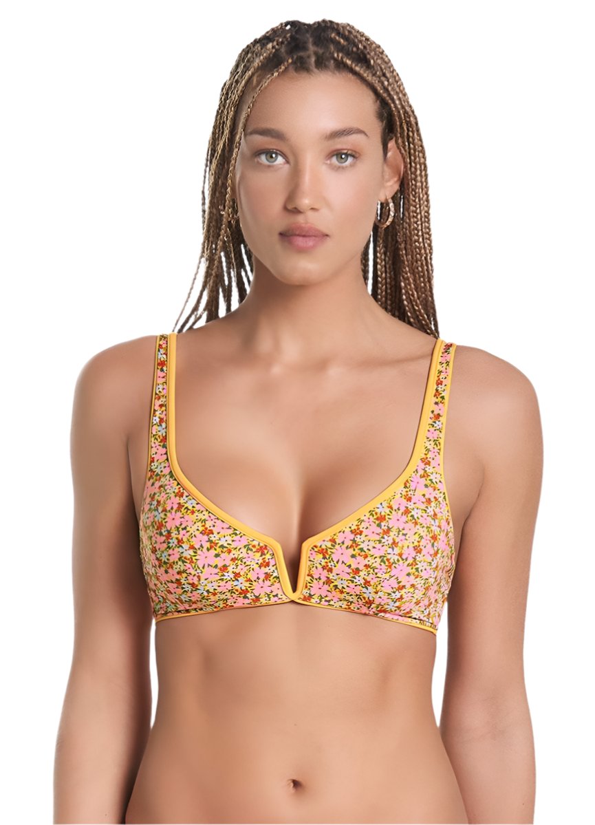 Maaji Sunflower Victory V Wire Bralette Bikini Top