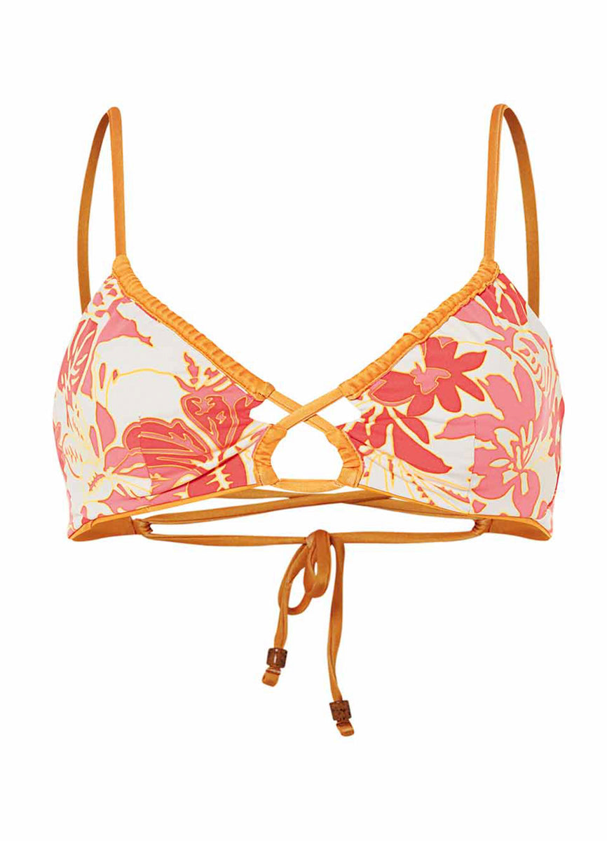 Maaji Tangerine Kelly Loop Front Triangle Bikini Top