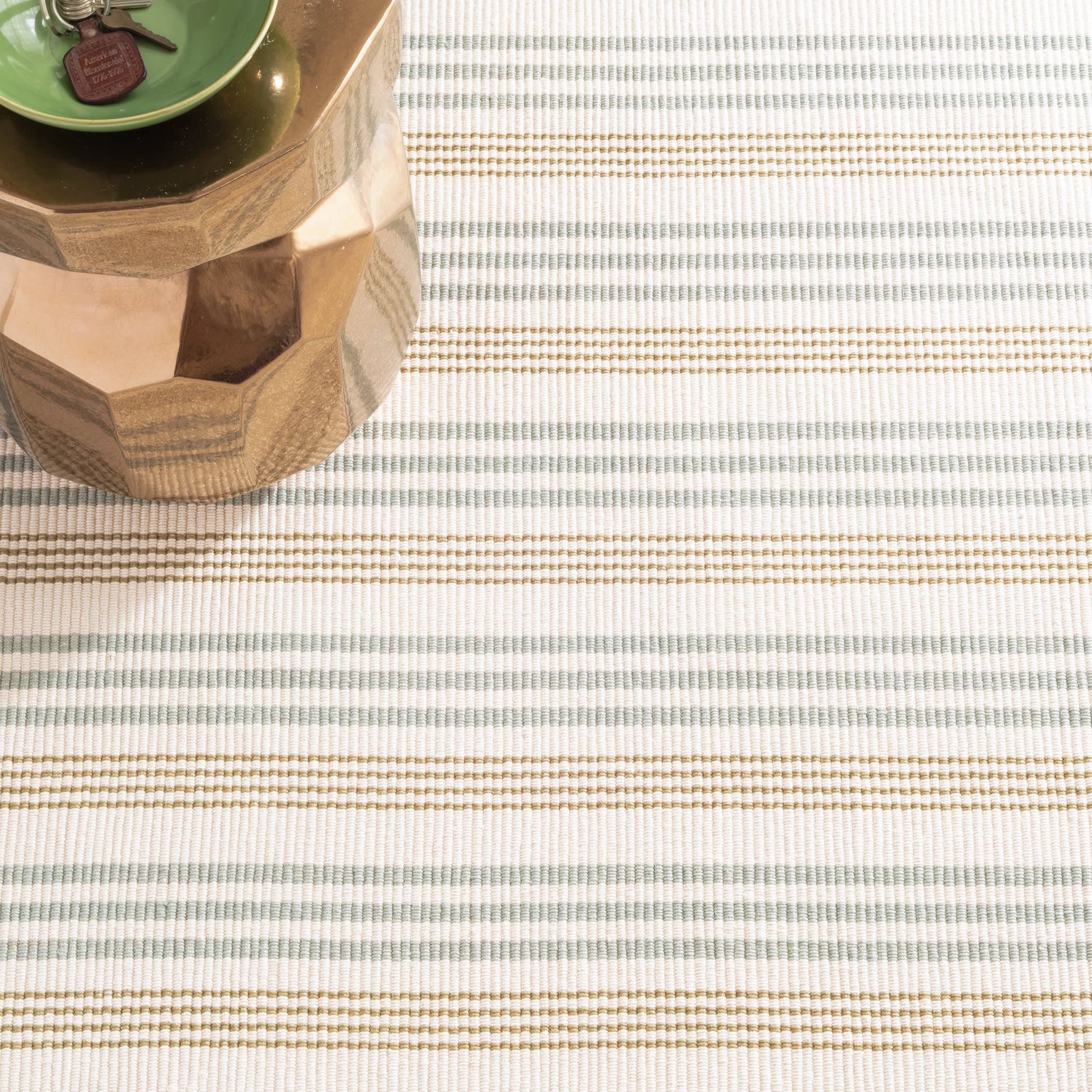 Olive Branch Handwoven Cotton Rug