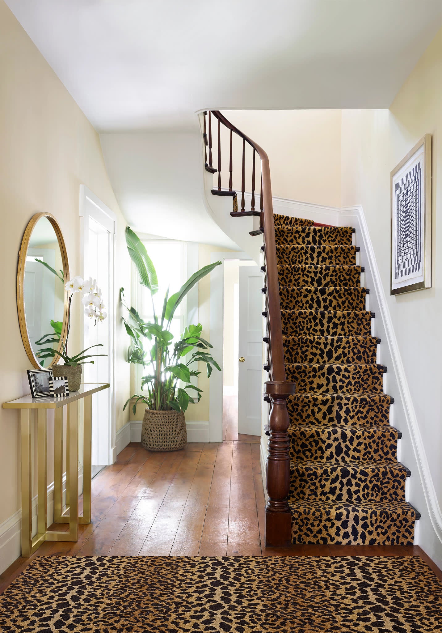 Leopard Hand Micro Hooked Wool Rug