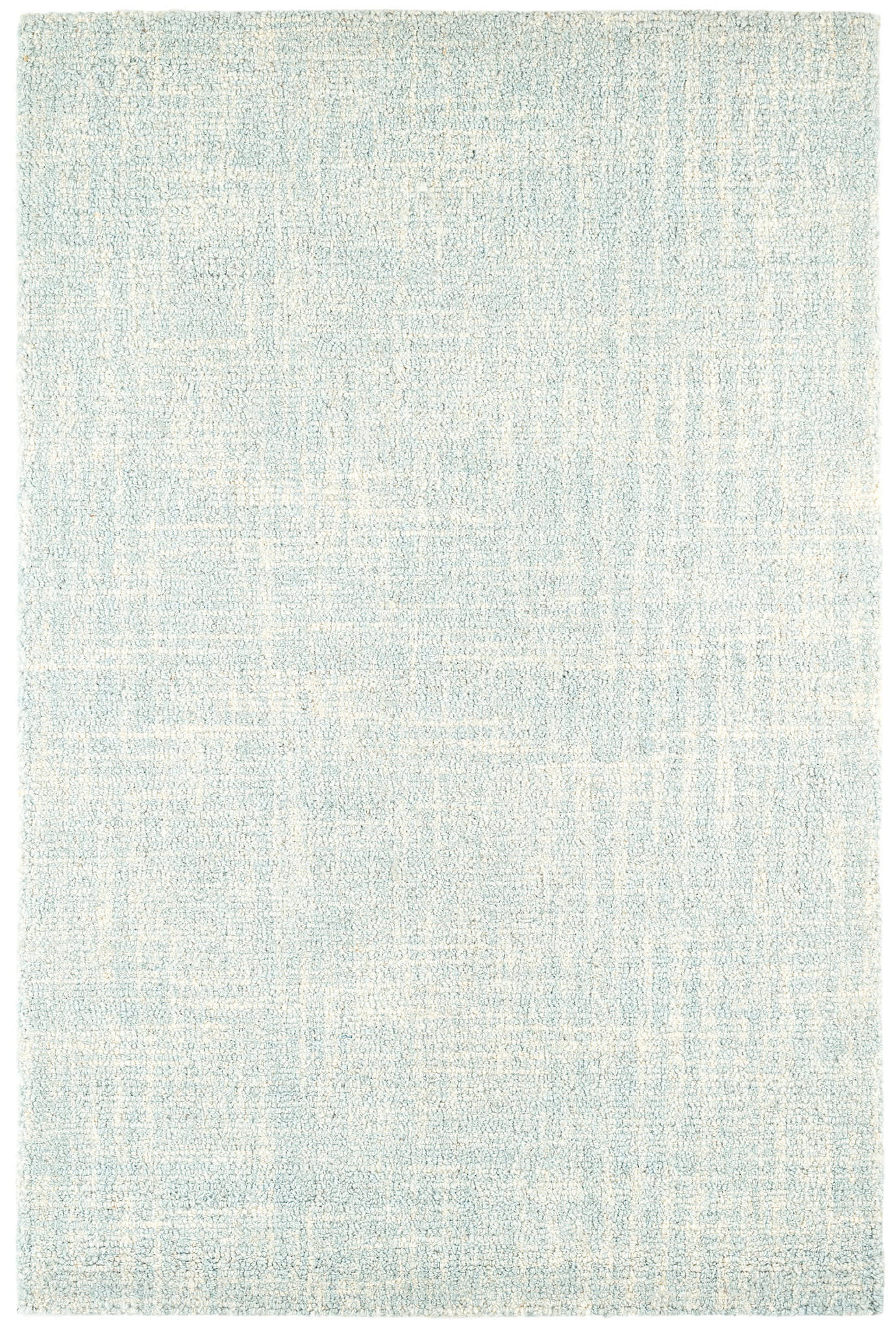 Crosshatch Sky Hand Micro Hooked Wool Rug