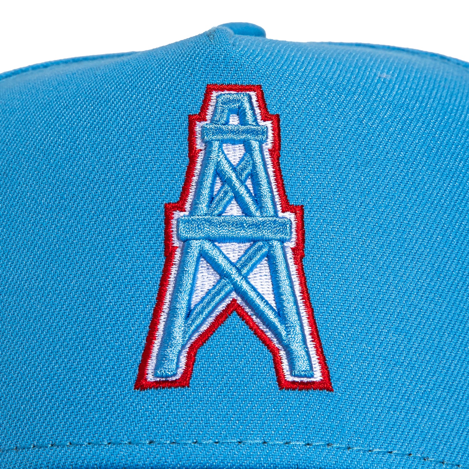 New Era 9Forty A-Frame Houston Oilers OTC Snapback Hat - Light Blue