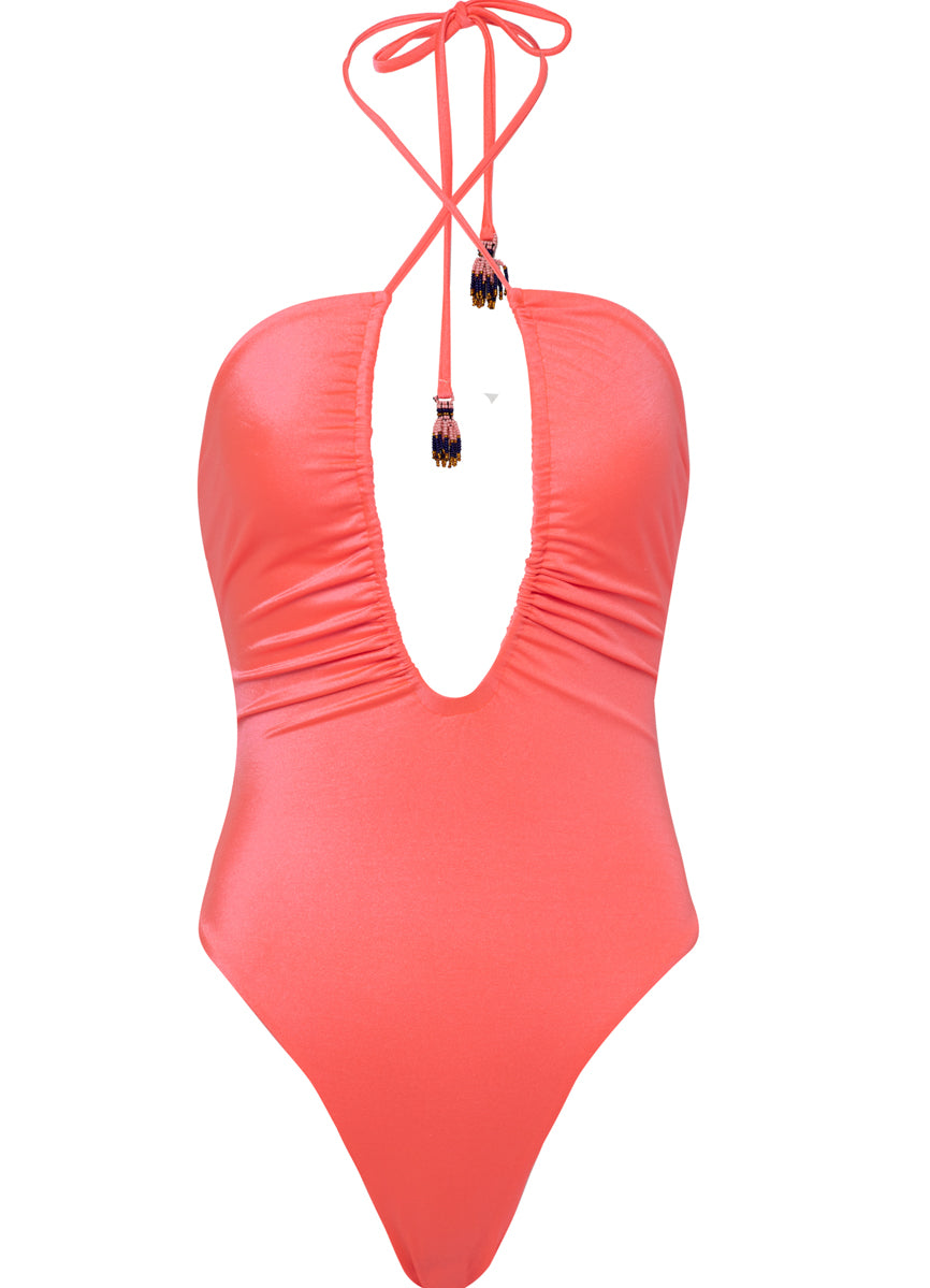 Maaji Cerise Royal V Plunge One Piece