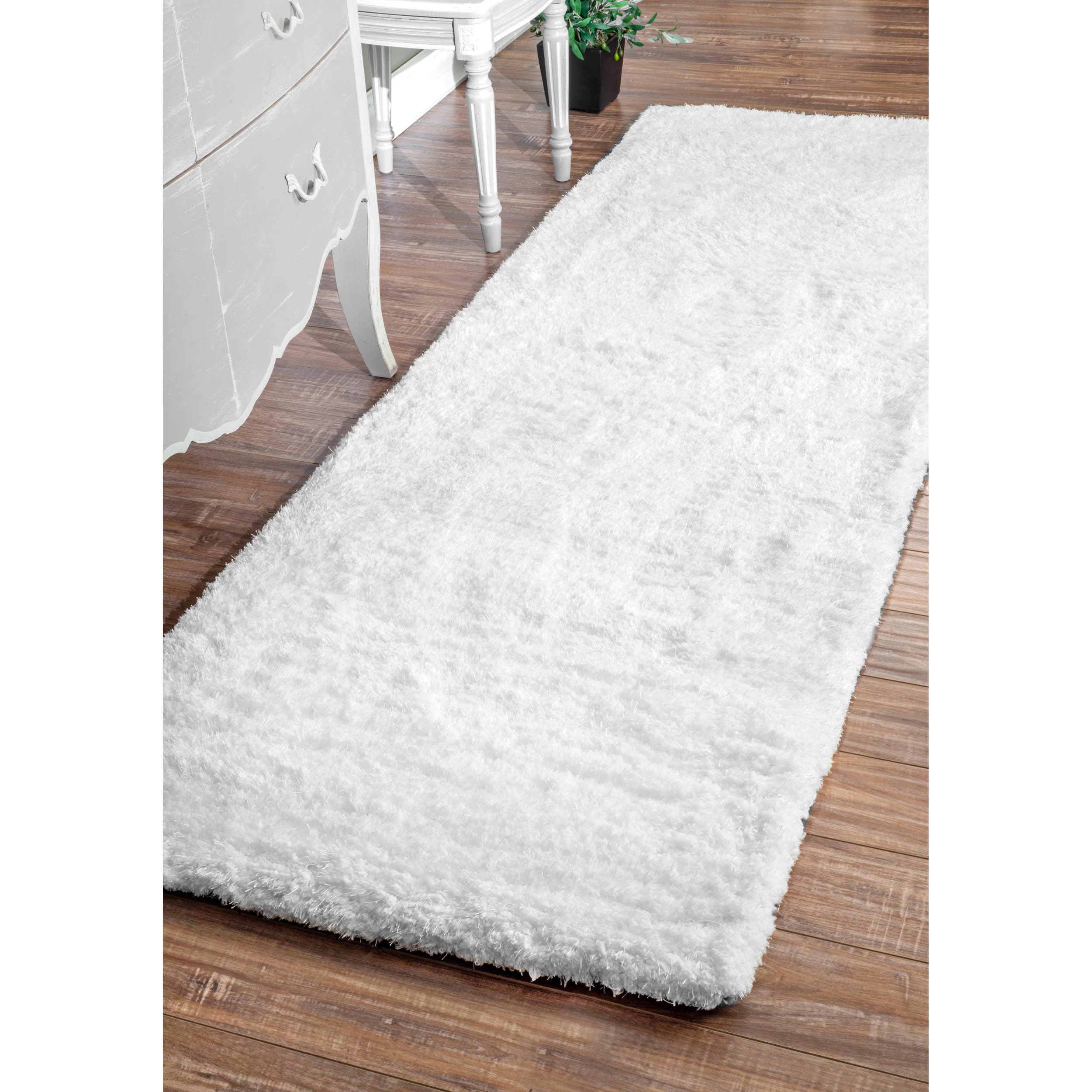 Soft Shag Rug | Snow