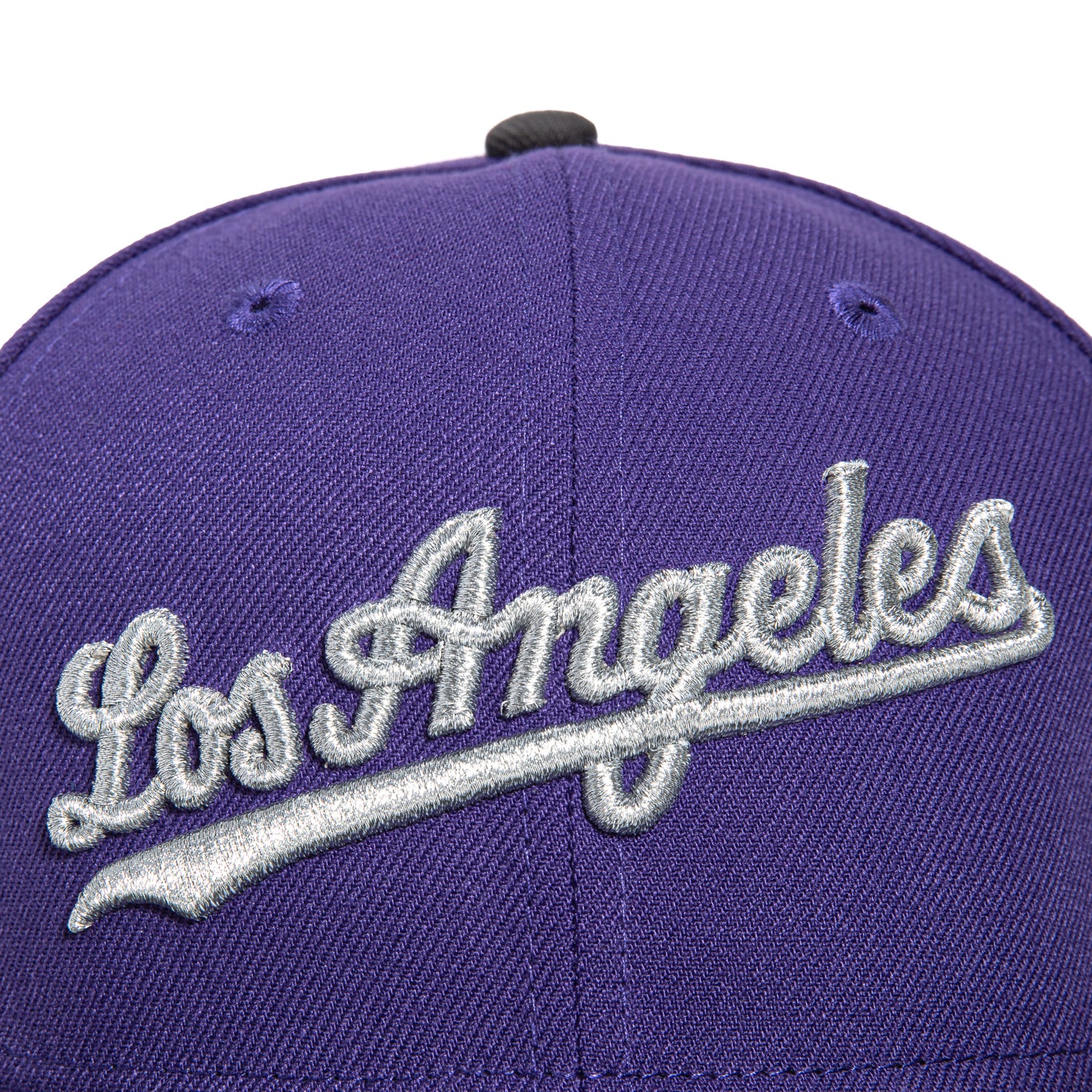 New Era 59Fifty Los Angeles Dodgers 60th Anniversary Stadium Patch Script Hat - Purple, Graphite