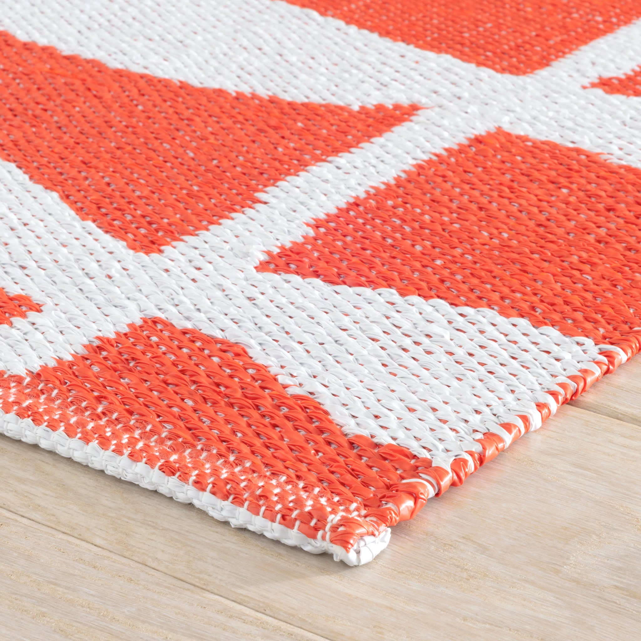 Circuit Tangerine Handwoven Indoor/Outdoor Rug