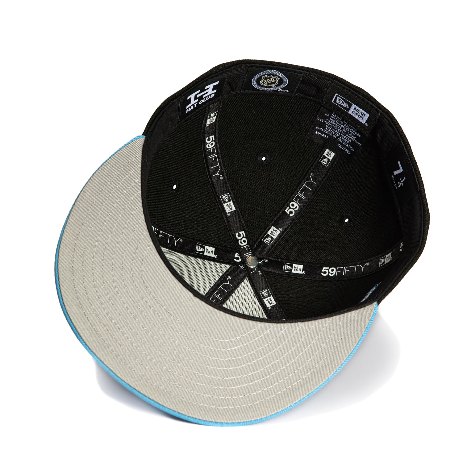 New Era 59Fifty Utah Hockey Club Inaugural Season Patch Hat - Black, Light Blue