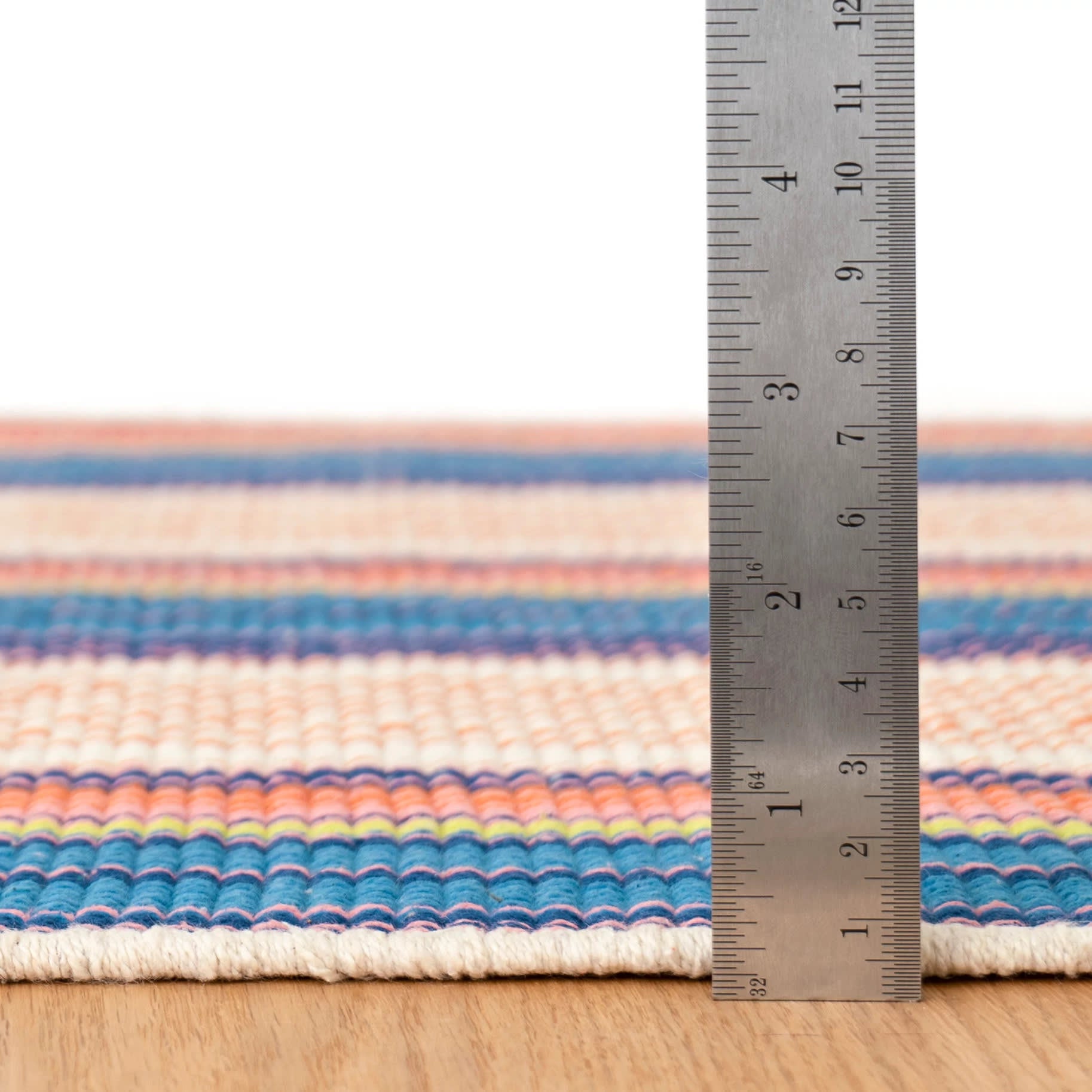 Sloane Stripe Sunset Handwoven Cotton Rug