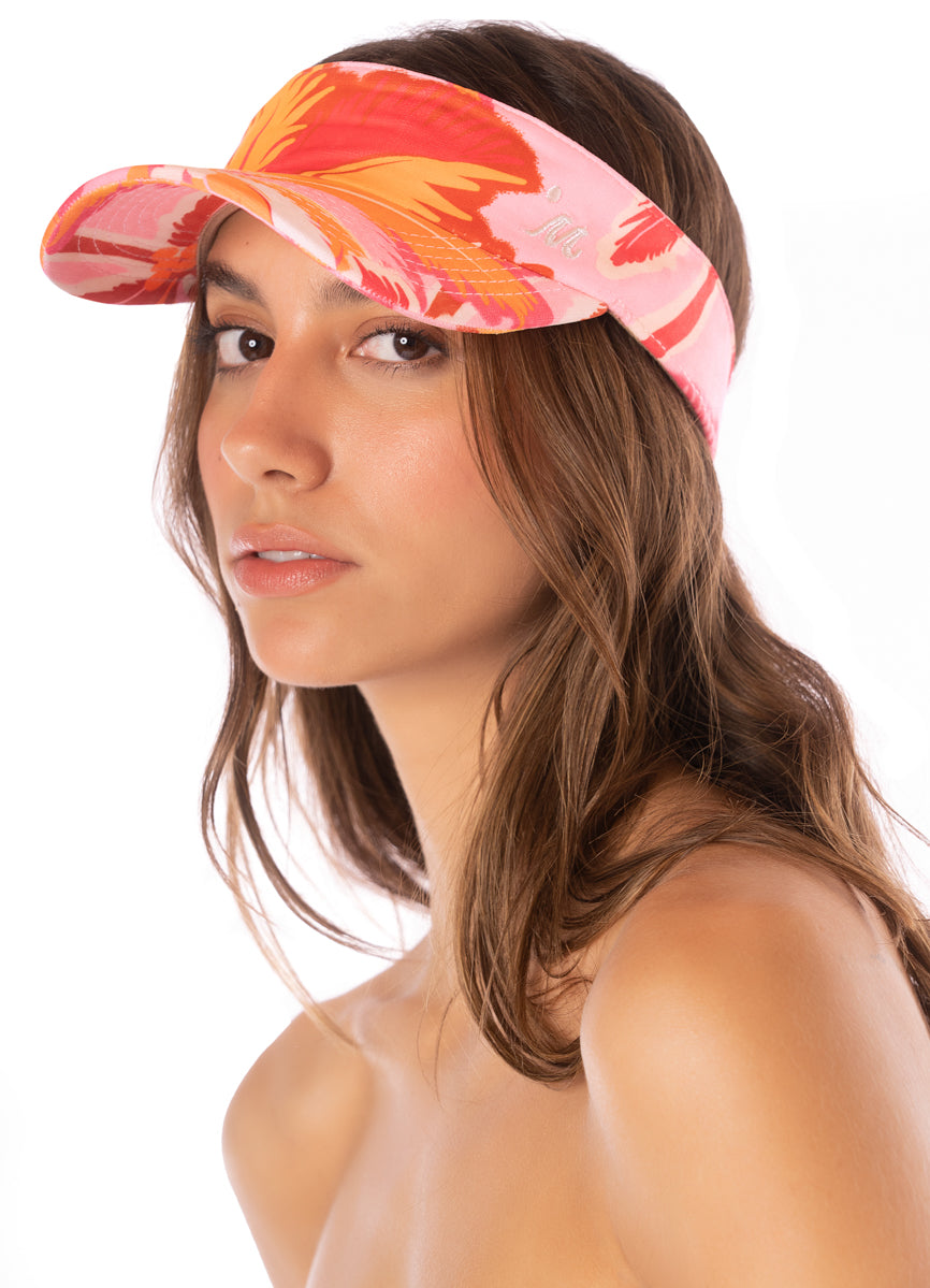 Maaji Pink Palms Sunny Visor