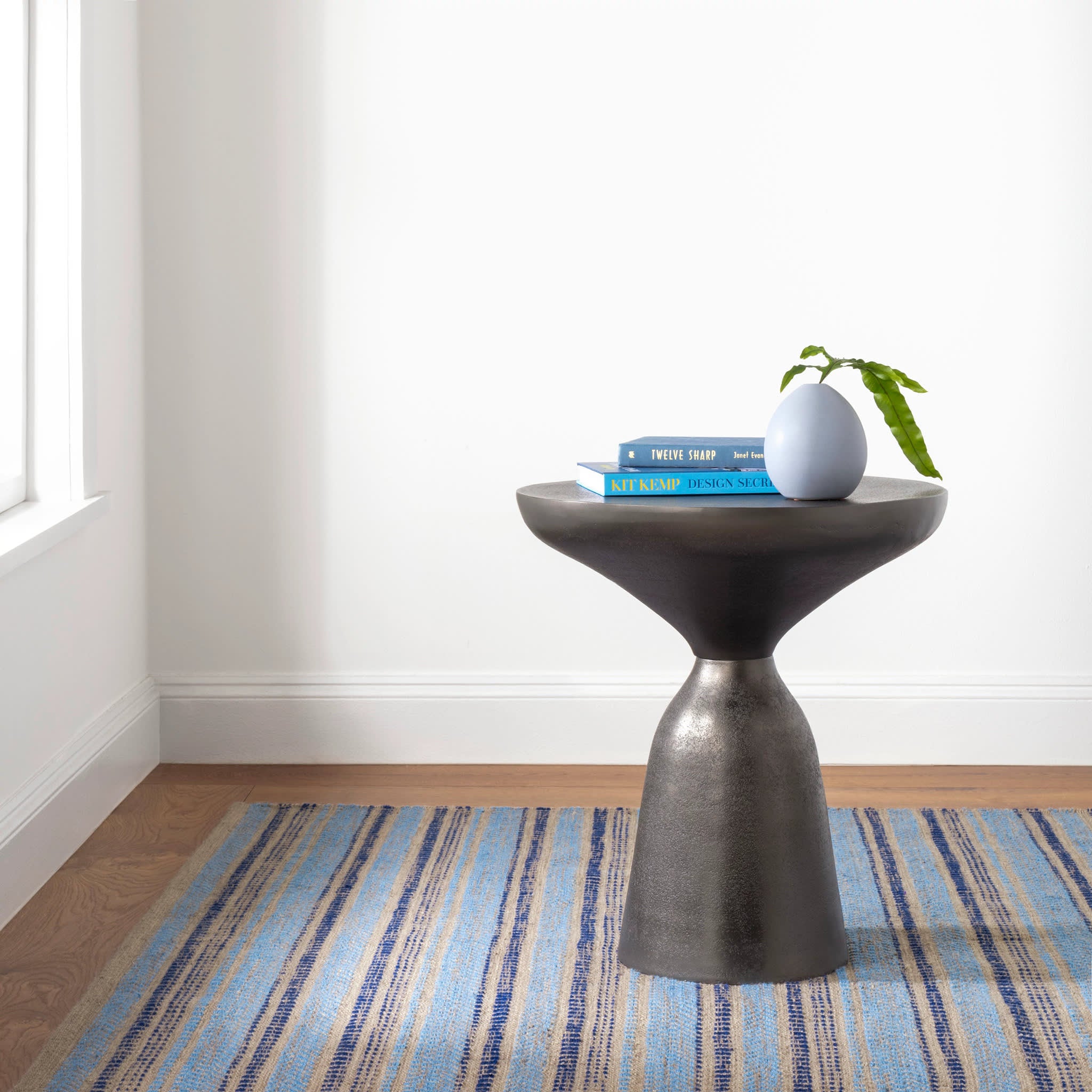 Sooner Than Later Blue Handwoven Indoor/Outdoor Rug