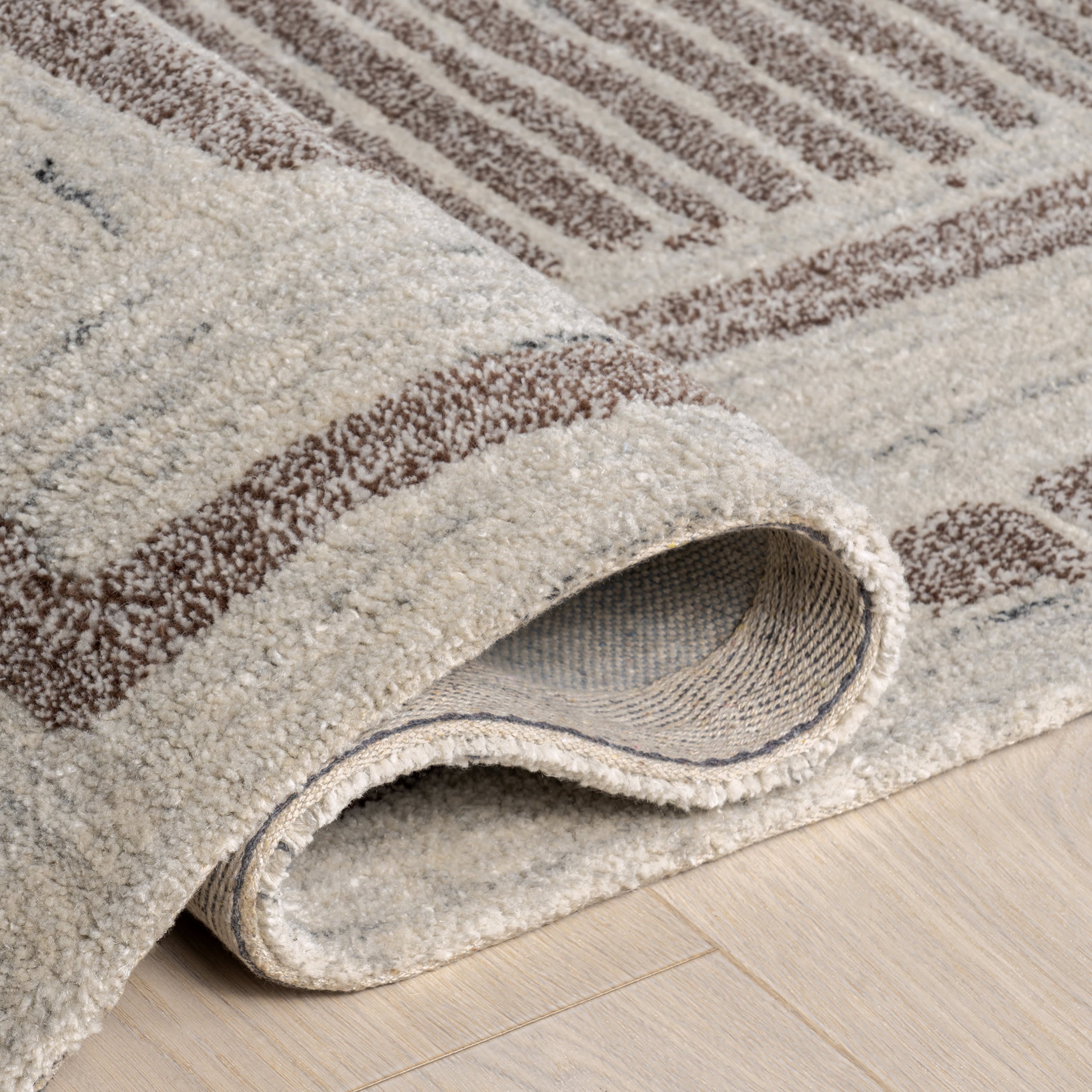 Villa Southwestern Wool Rug | Brown