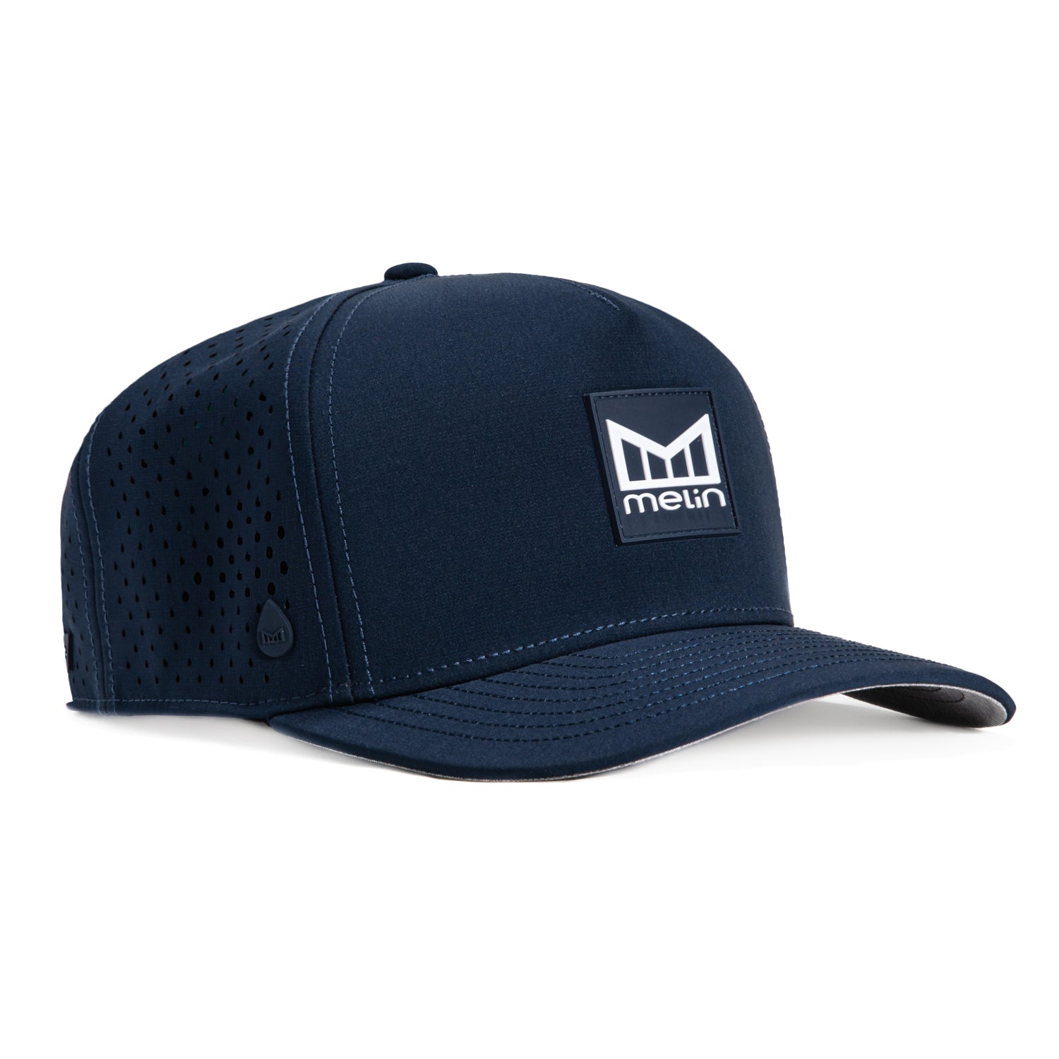 Melin Odyssey Stacked Hydro Snapback Hat - Navy