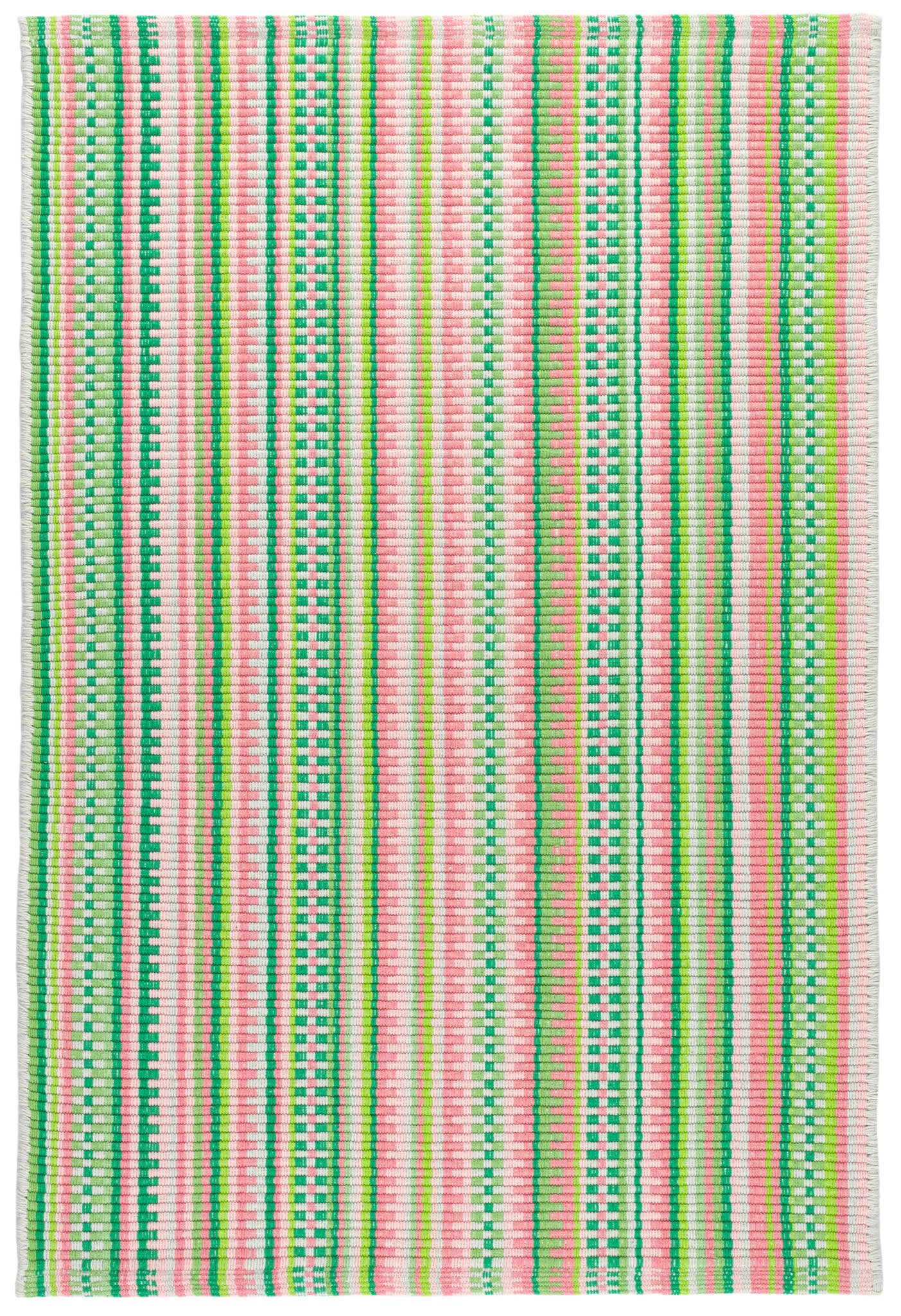 Hannah Watermelon Handwoven Cotton Rug