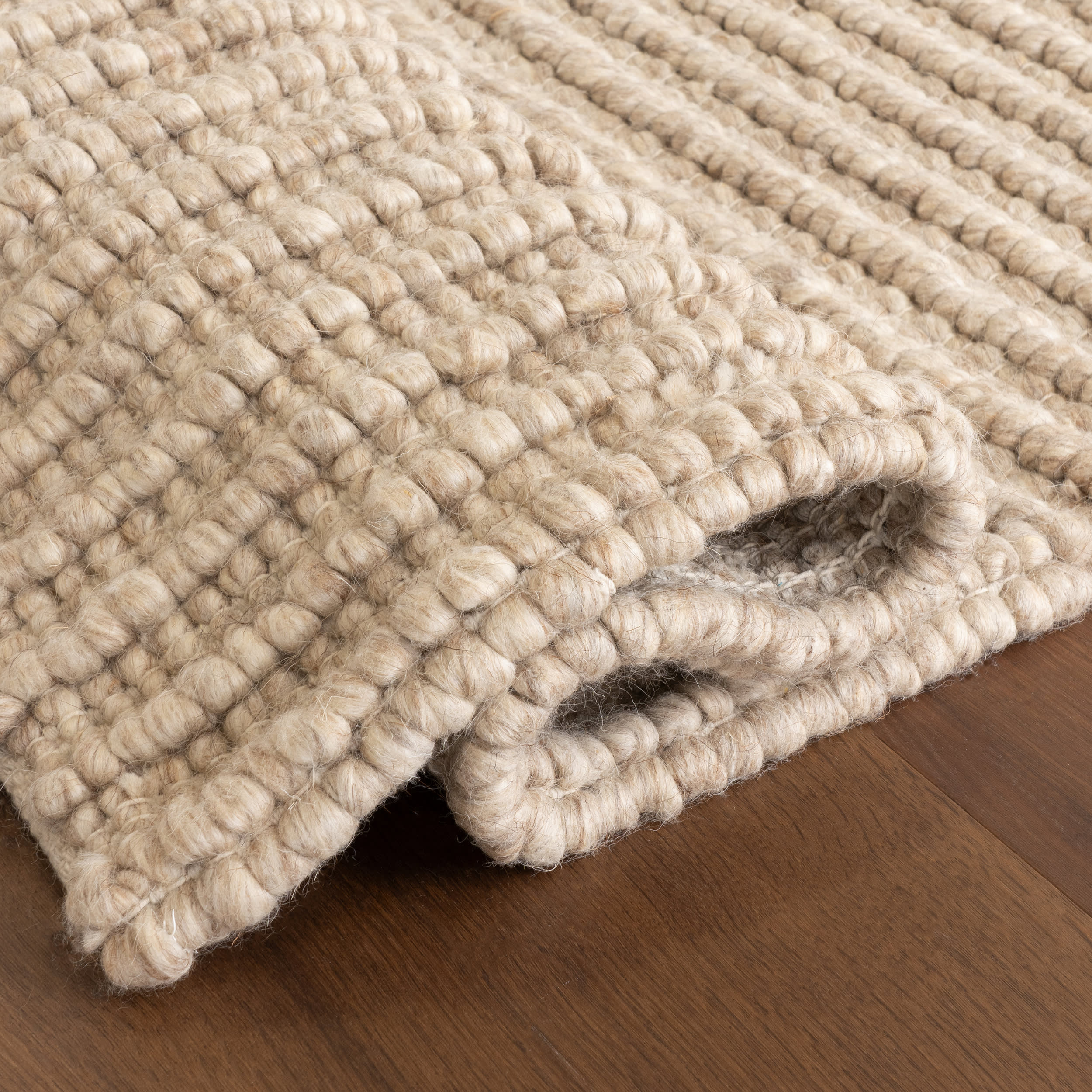 Skye Modern High-Low Rug | Beige