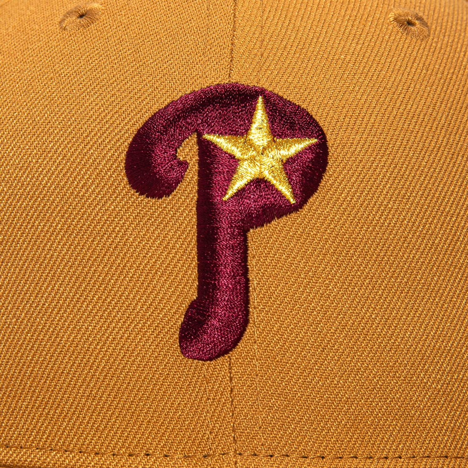 New Era 59Fifty Calle Ocho Philadelphia Phillies 1996 All Star Game Patch Alternate Hat - Tan, Red, Metallic Gold