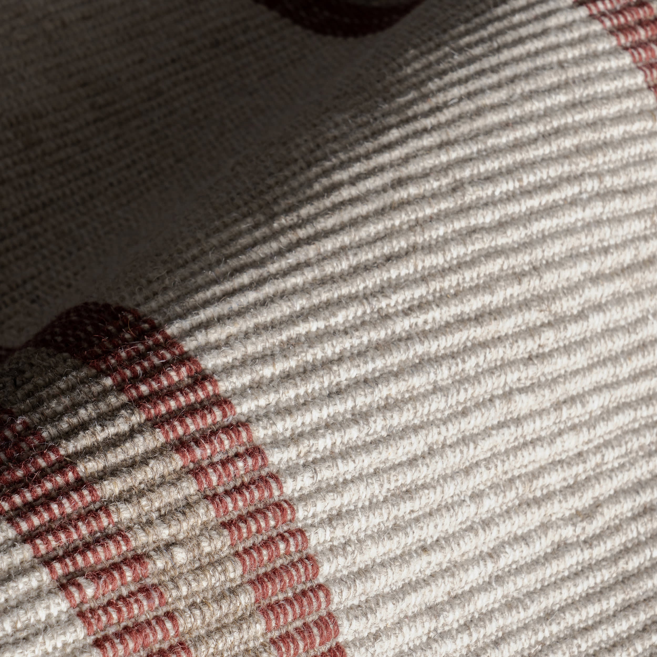 Nichols Striped Wool Rug | Ivory