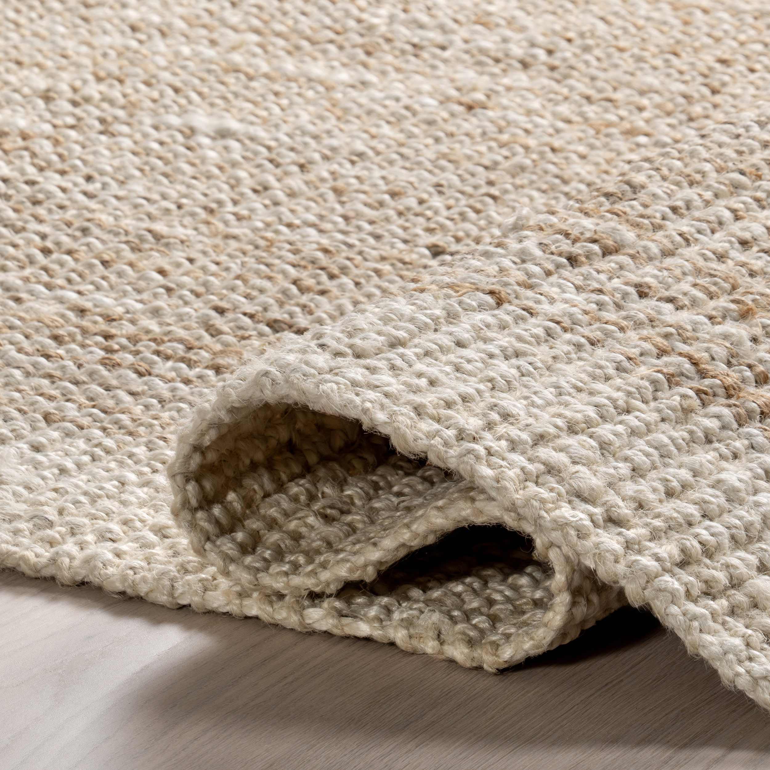 Freida Jute Bordered Rug | Ivory