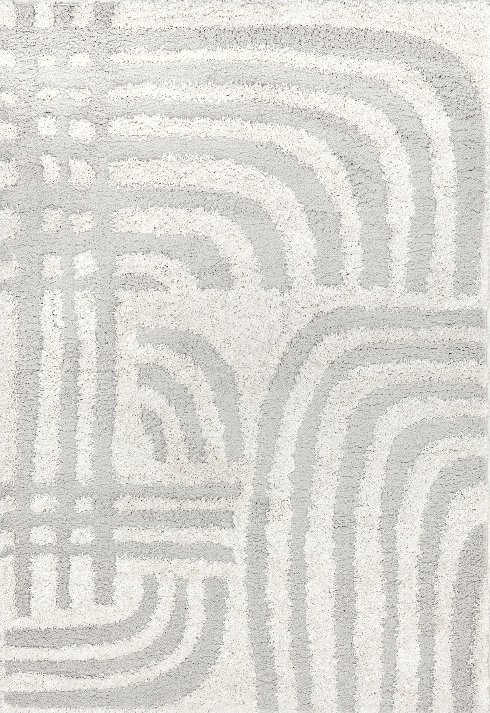 Zaylee Shag Waves Rug | Beige