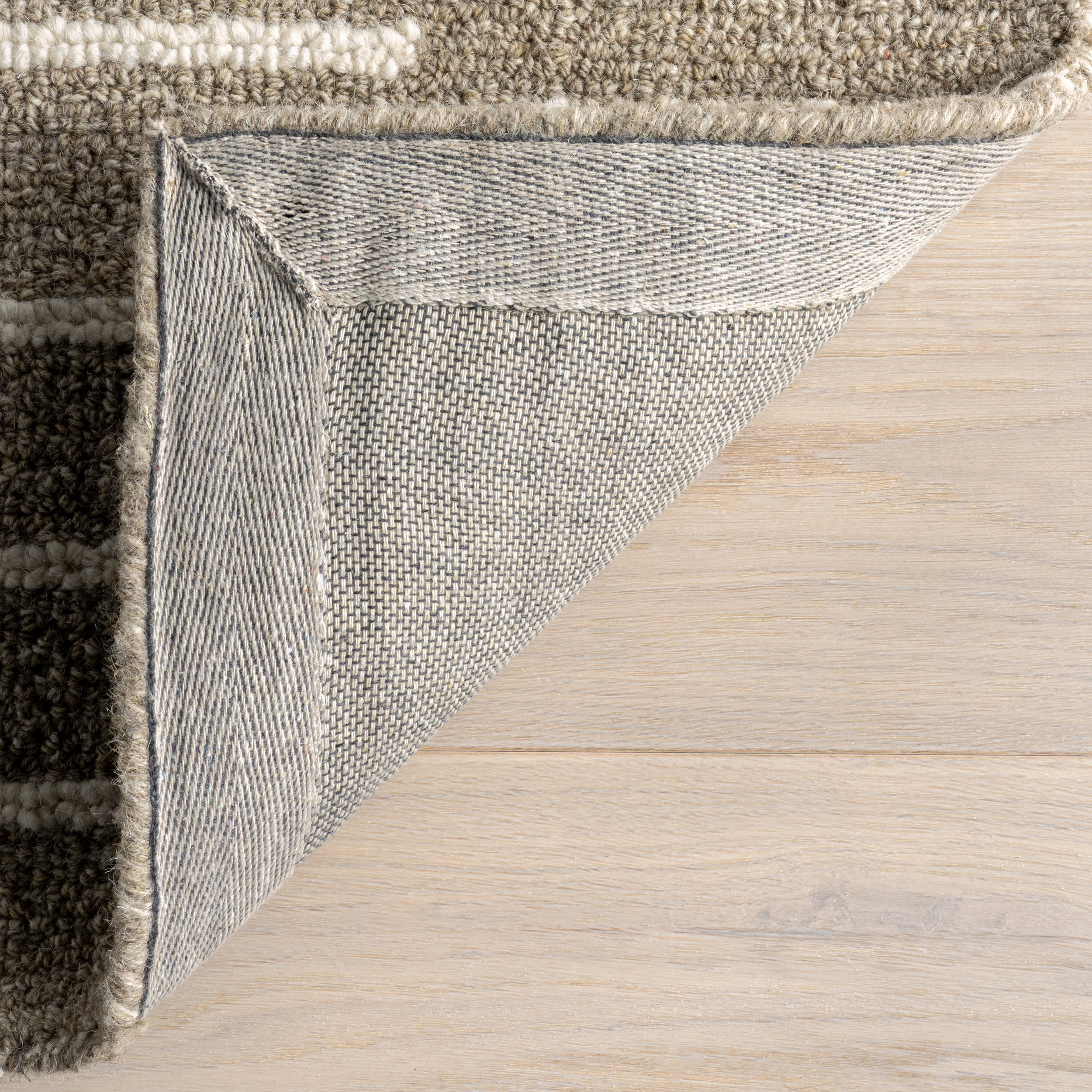 Laylah Striped Rug | Taupe