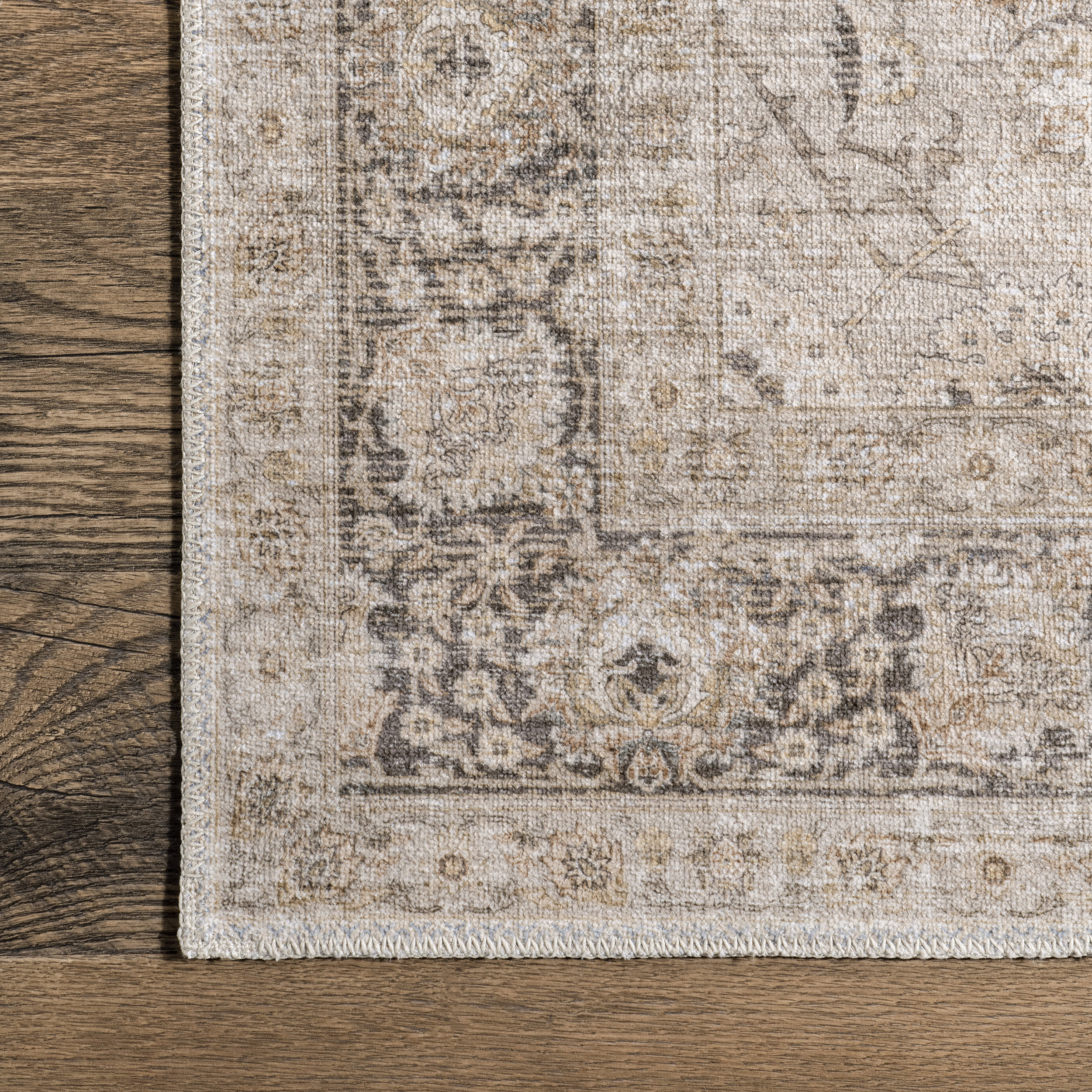 Bayberry Vintage Washable Rug | Sand